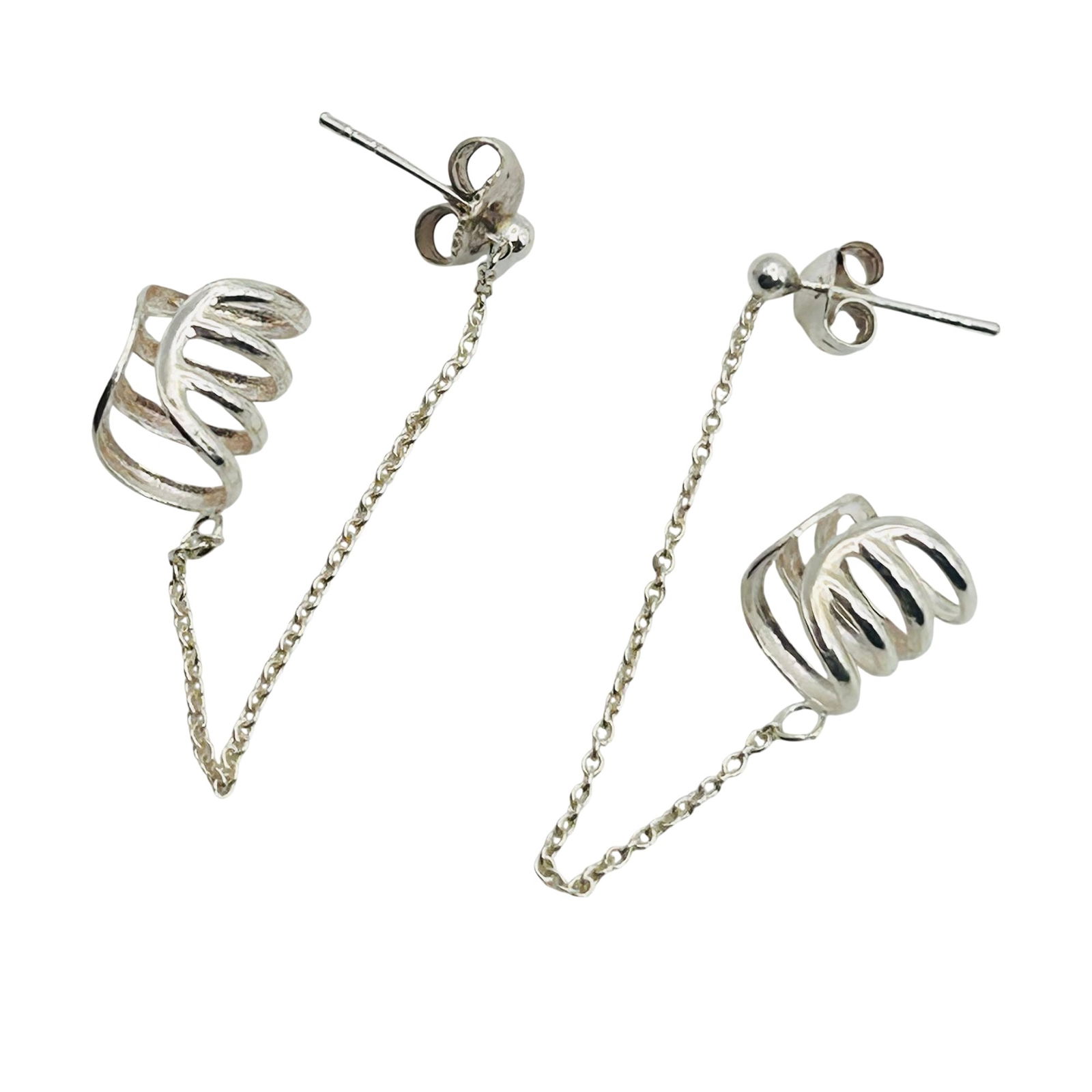Sterling Crawler Earrings: Sterling crawler earrings. 1.70g