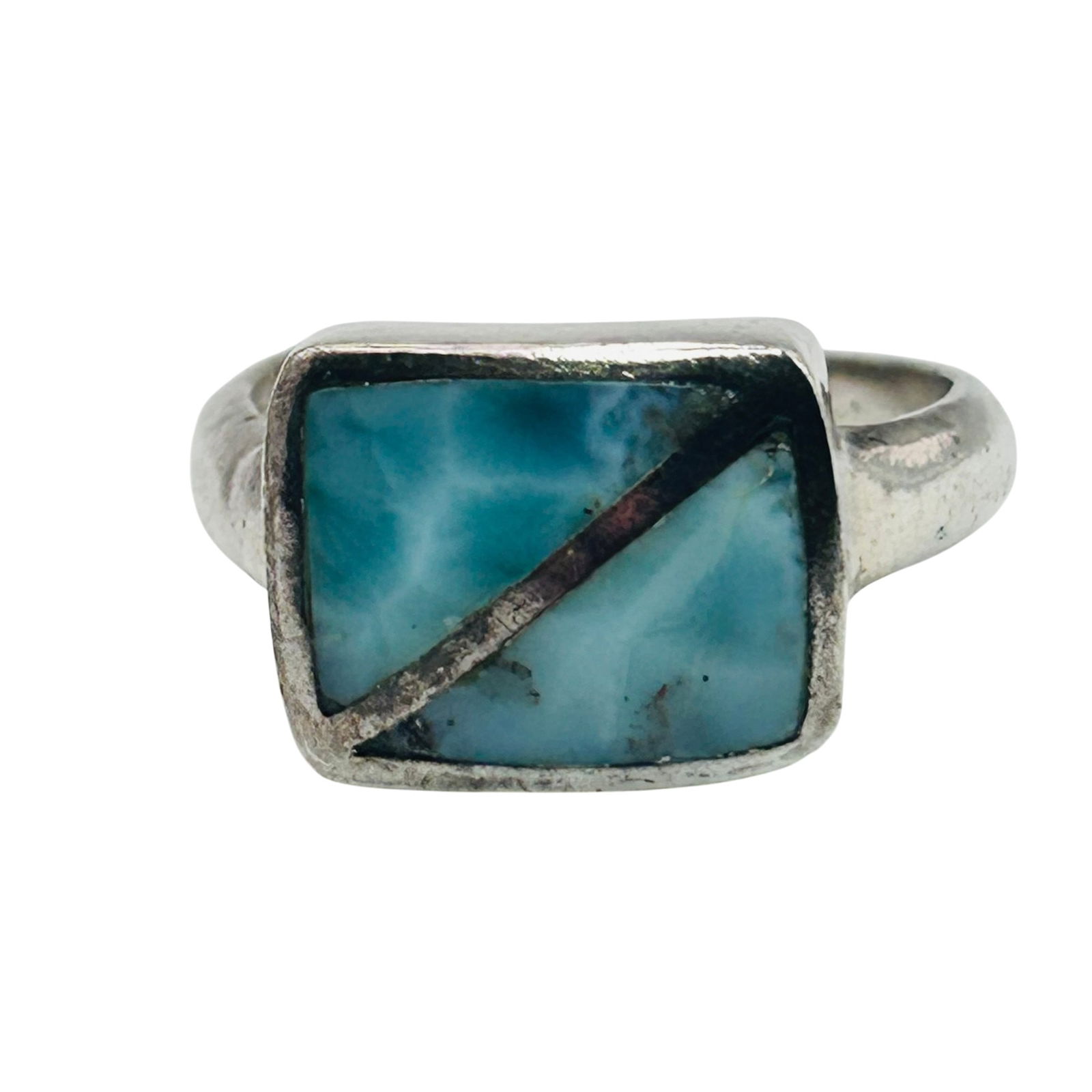 Sterling Larimar Ring. Size 8 (1 of 8)