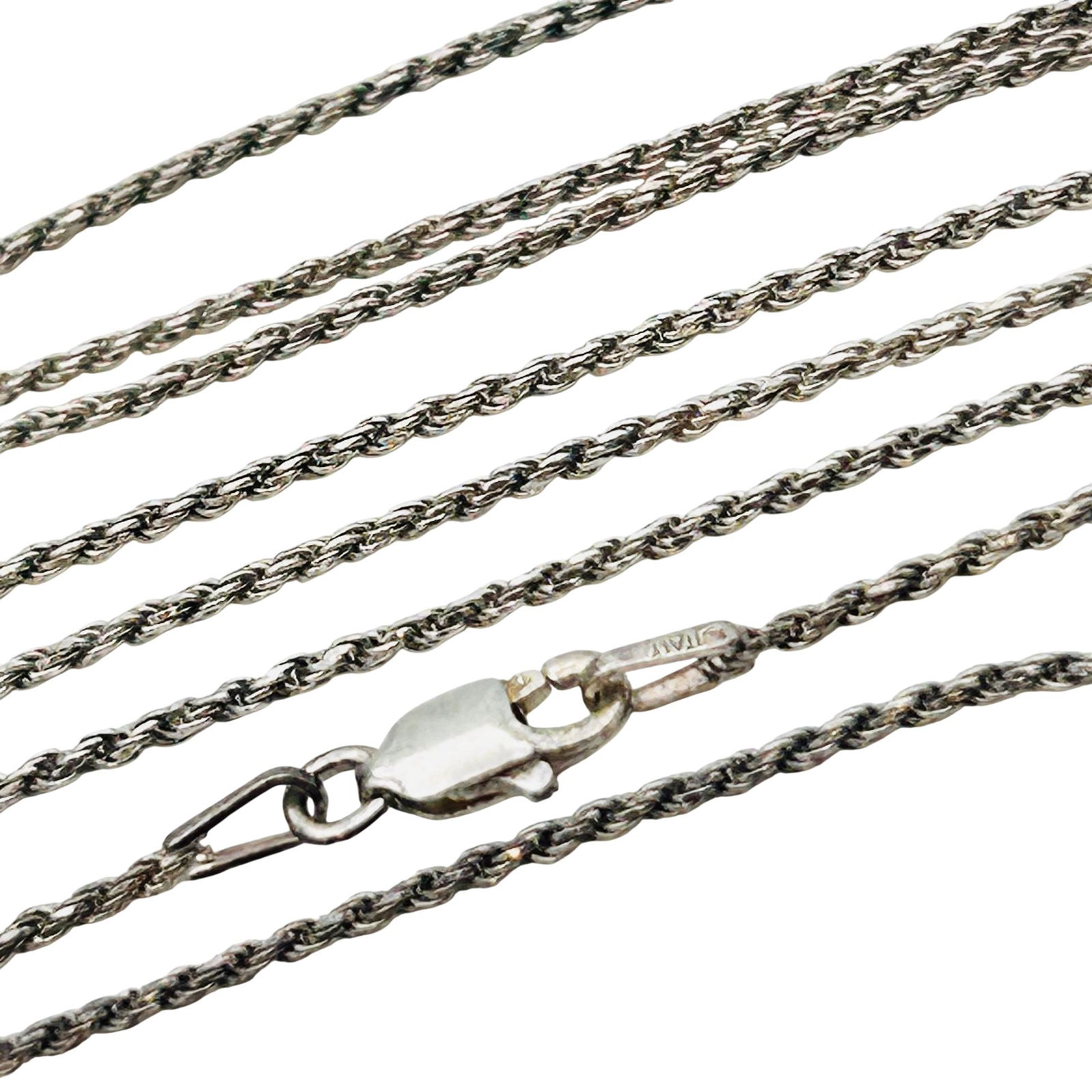BSI Sterling Rope Chain Necklace: BSI Sterling rope chain necklace. 3.00g