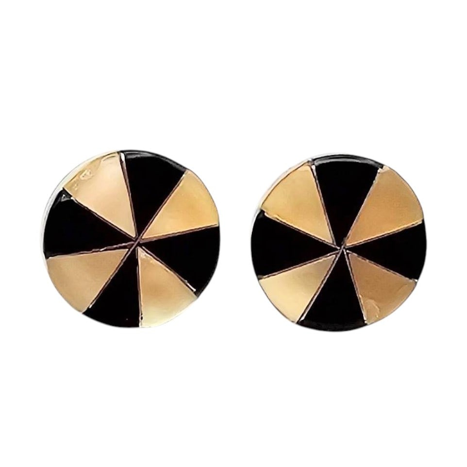 Johnson Laweka Zuni Multi-Stone Sterling Silver Earrings (1 of 4)