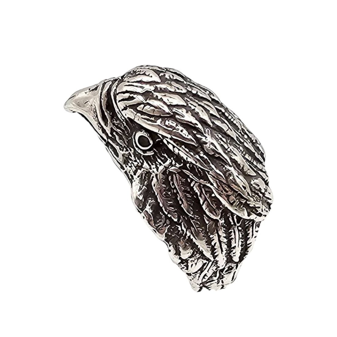 Sterling Silver Eagle Head Ring Size 10.5 - 3