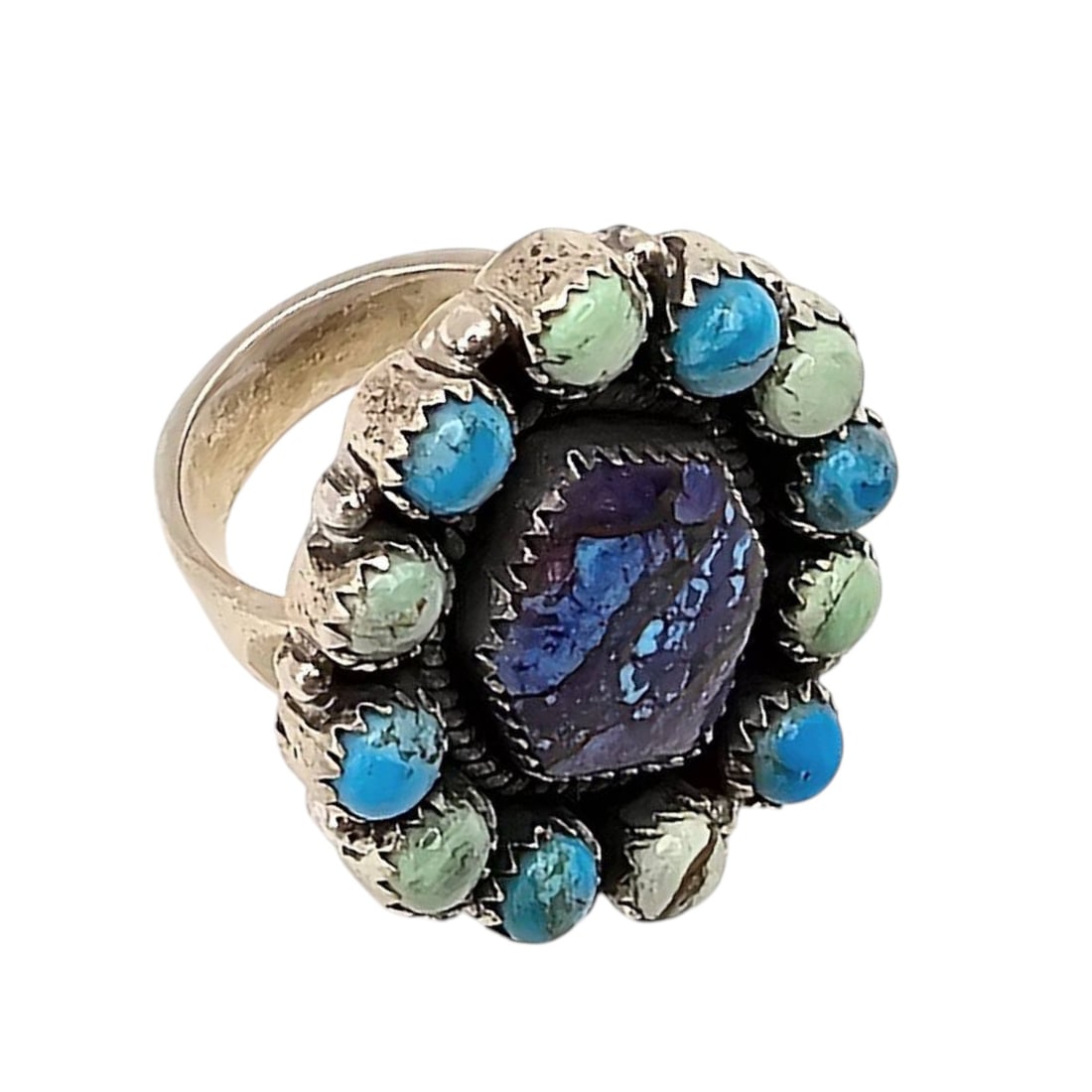 HADA Collection Multi-Stone Adjustable Sterling Silver Ring - 3