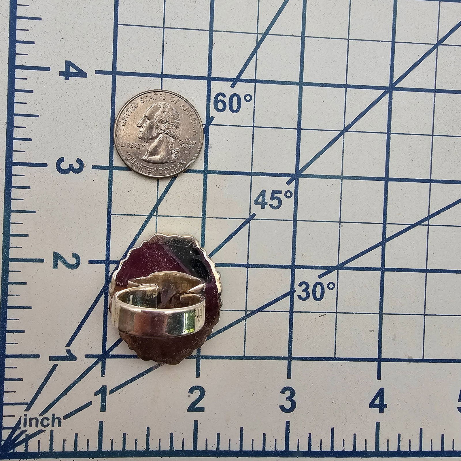 HADA Collection Multi-Stone Adjustable Sterling Silver Ring - 5