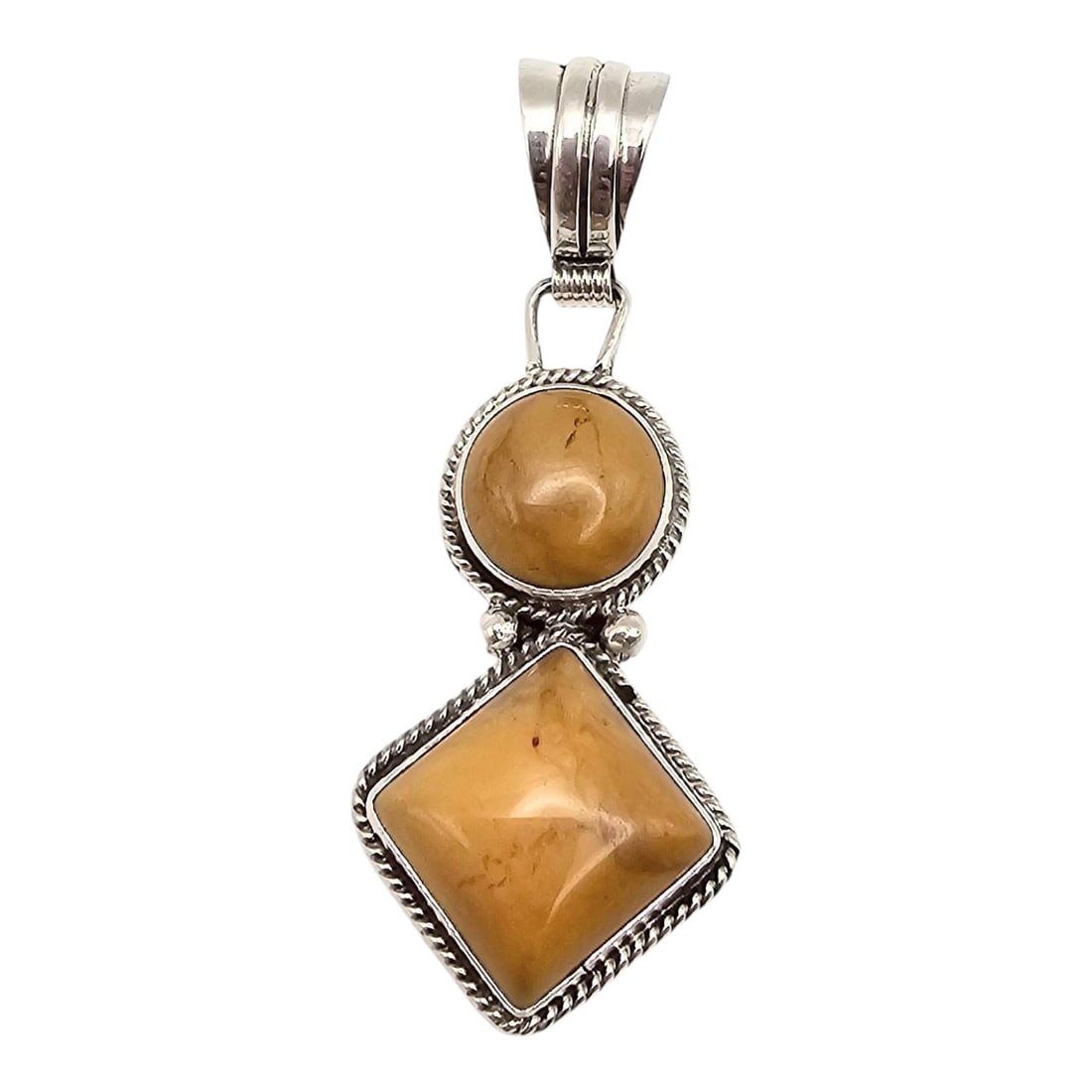 R.B Sterling Silver Pendant with Jasper Stone Accents (1 of 4)