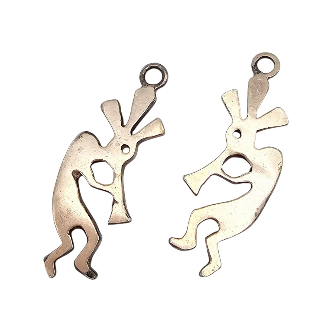 Navajo Sterling Silver Kokopelli Dancer Earrings pieces (1 of 4)