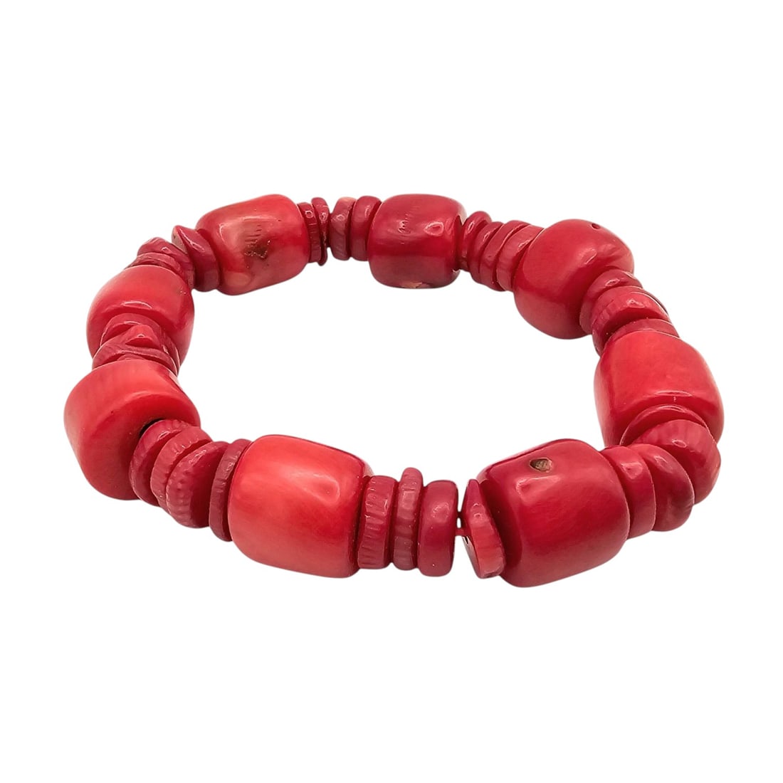 Jay King Mine Finds Red Coral Bracelet (1 of 4)