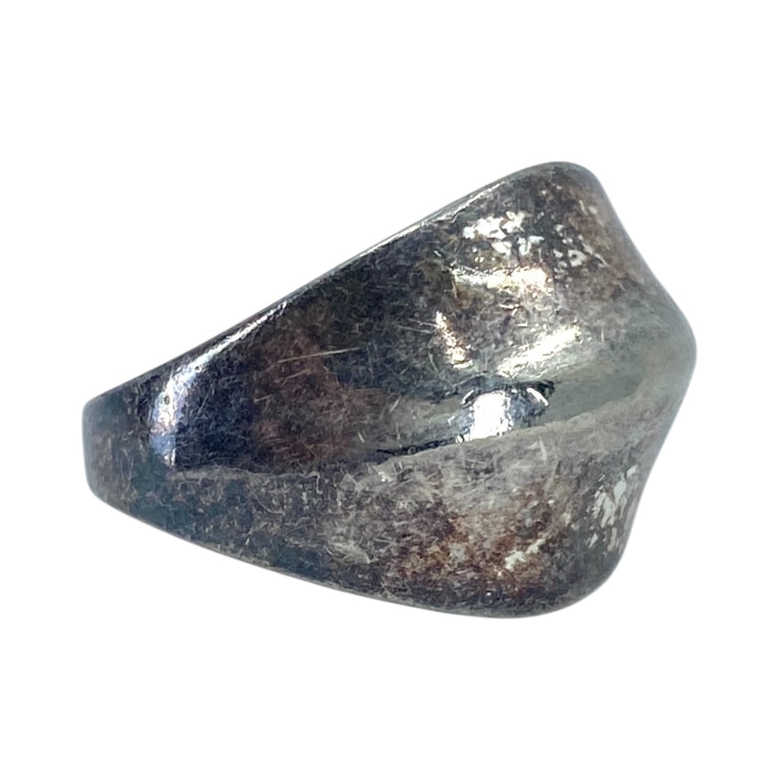 Sterling Pointed Dome Ring 5g sz 7.5 (1 of 5)