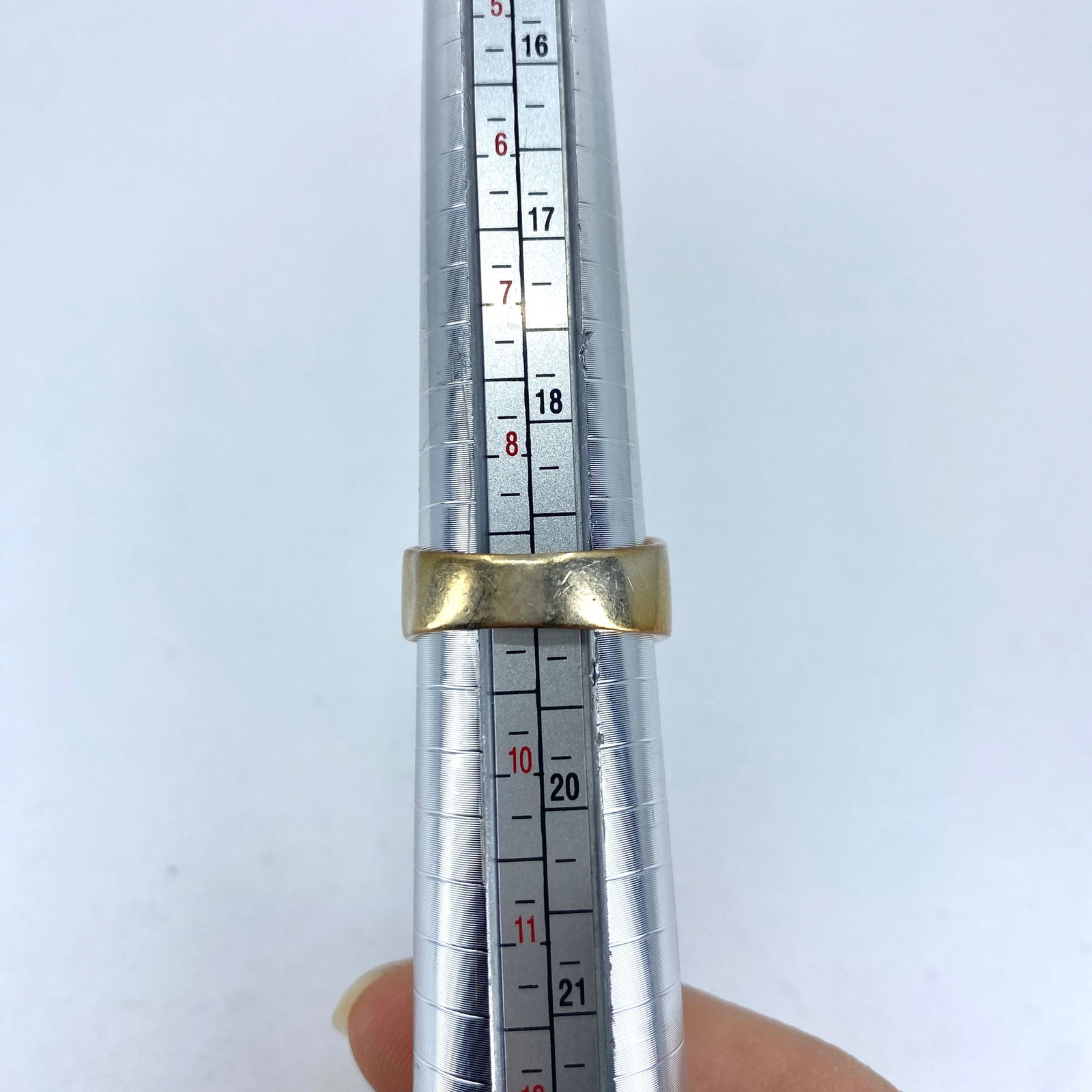 Sterling Crushed Multistone Rectangular Ring 10.12g sz 9 - 5