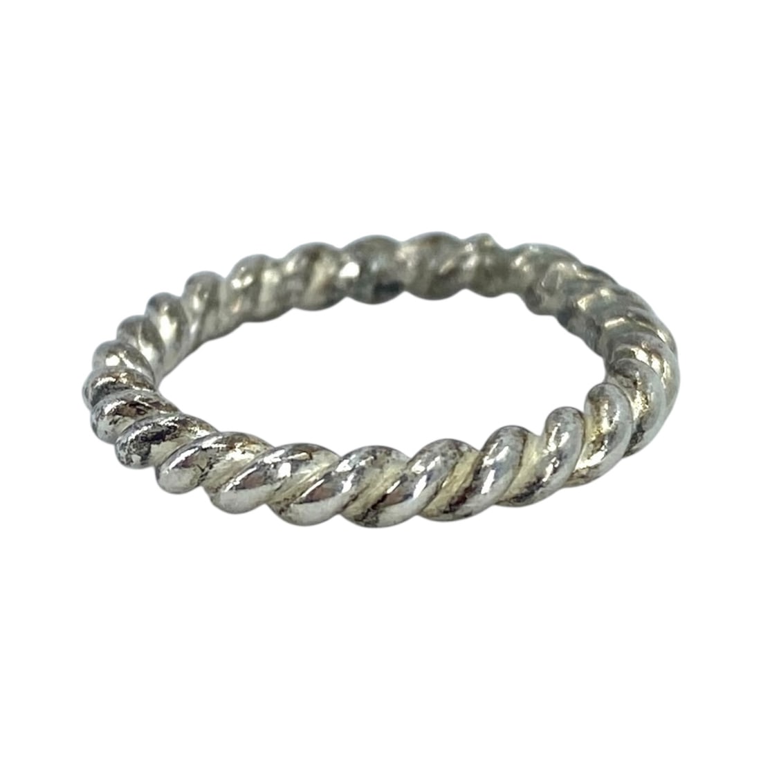 Sterling Twist Band 2.3g sz 4.25: Sterling Twist Band 2.3g sz 4.25