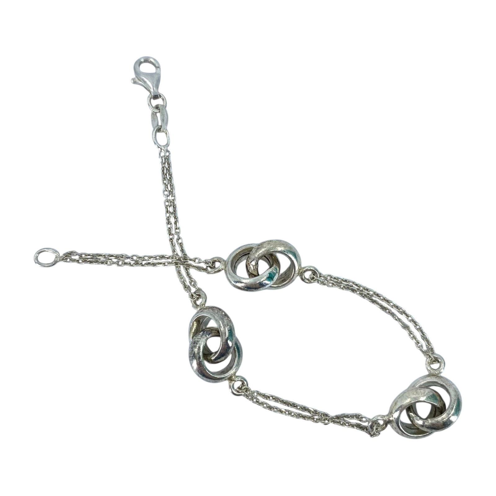 Sterling Cable Link Chunky Detail Bracelet 6g (1 of 4)