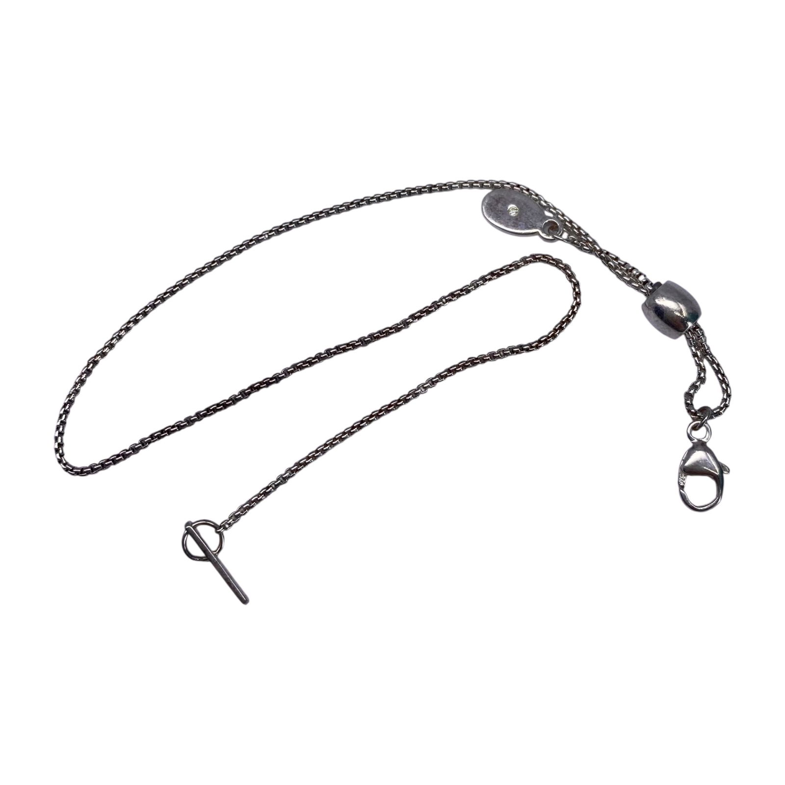 Sterling Box Chain Alex and Ani Adjustable Bracelet 3g (1 of 6)