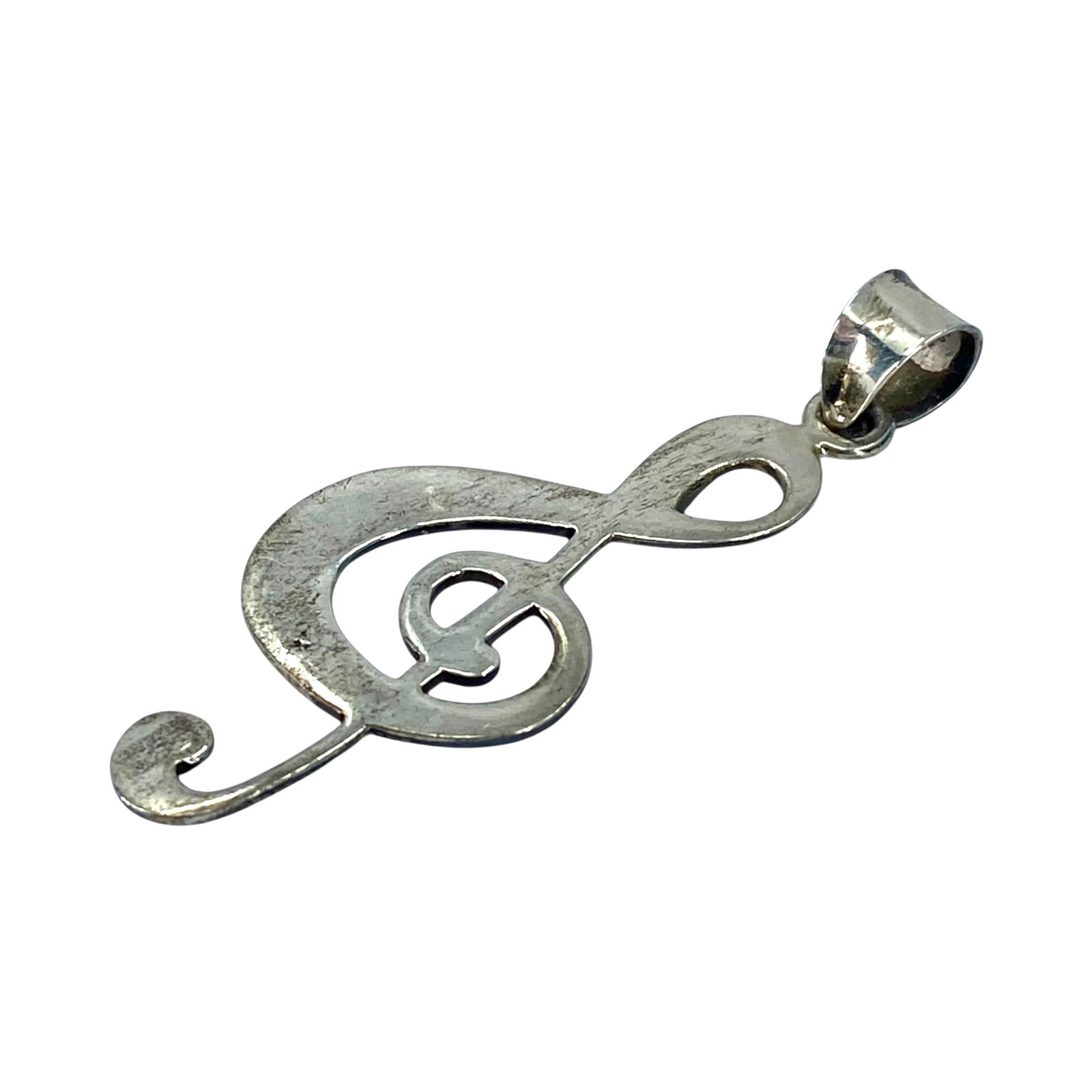 Sterling Treble Clef Pendant 4g (1 of 4)