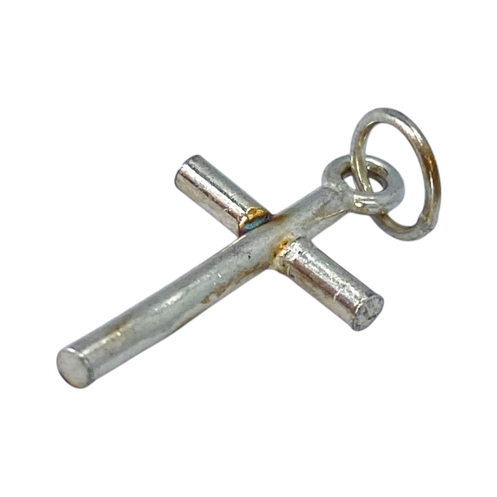 Sterling Cross Simple Charm 1g (1 of 4)