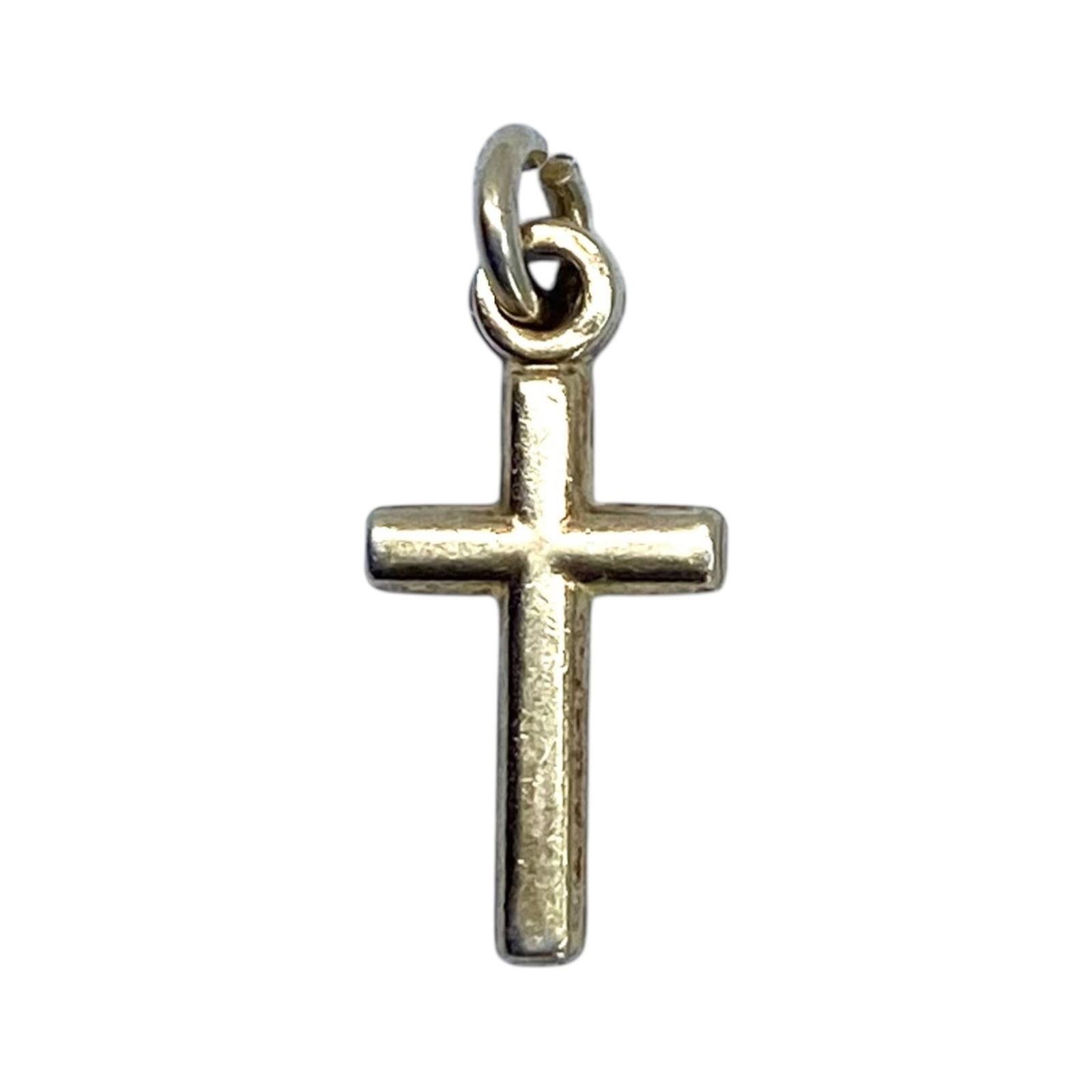 Gold Over Sterling Miniature Cross Charm .5g (1 of 3)