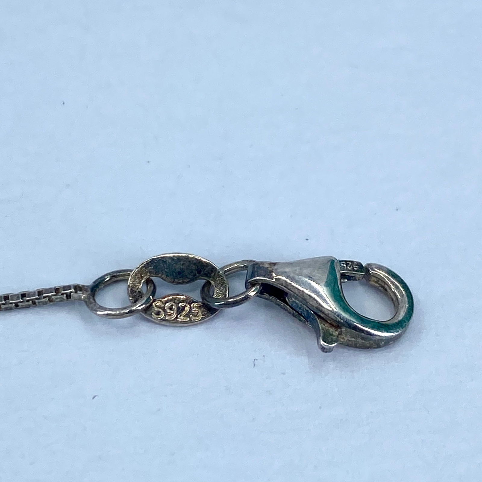 Signed Sterling Box Chain 2.3g - 3