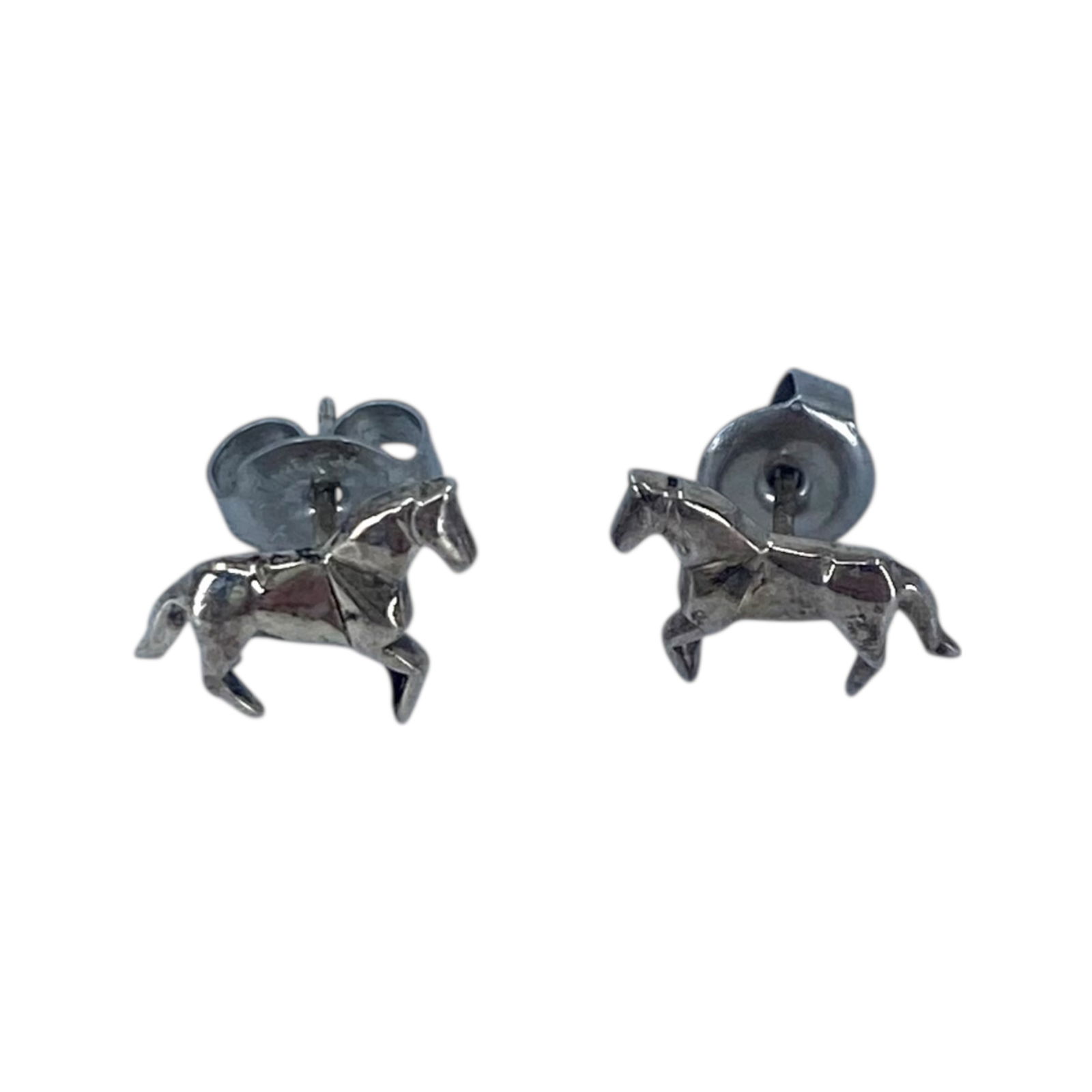 Bomo Sterling Stallion Miniature Stud Earrings 1.2g: Bomo Sterling Stallion Miniature Stud Earrings 1.2g engraved 925 Bomo