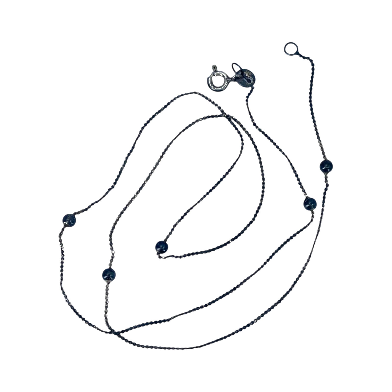 Sterling 18in S Link Bead Chain 2g: Sterling 18in S Link Bead Chain 2g Engraved 925 Italy