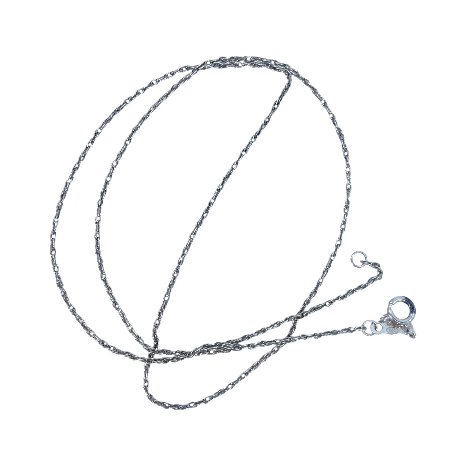 Sterling 17.75in Rope Chain 2g: Sterling 17.75in Rope Chain 2g Engraved 925 HN hallmark