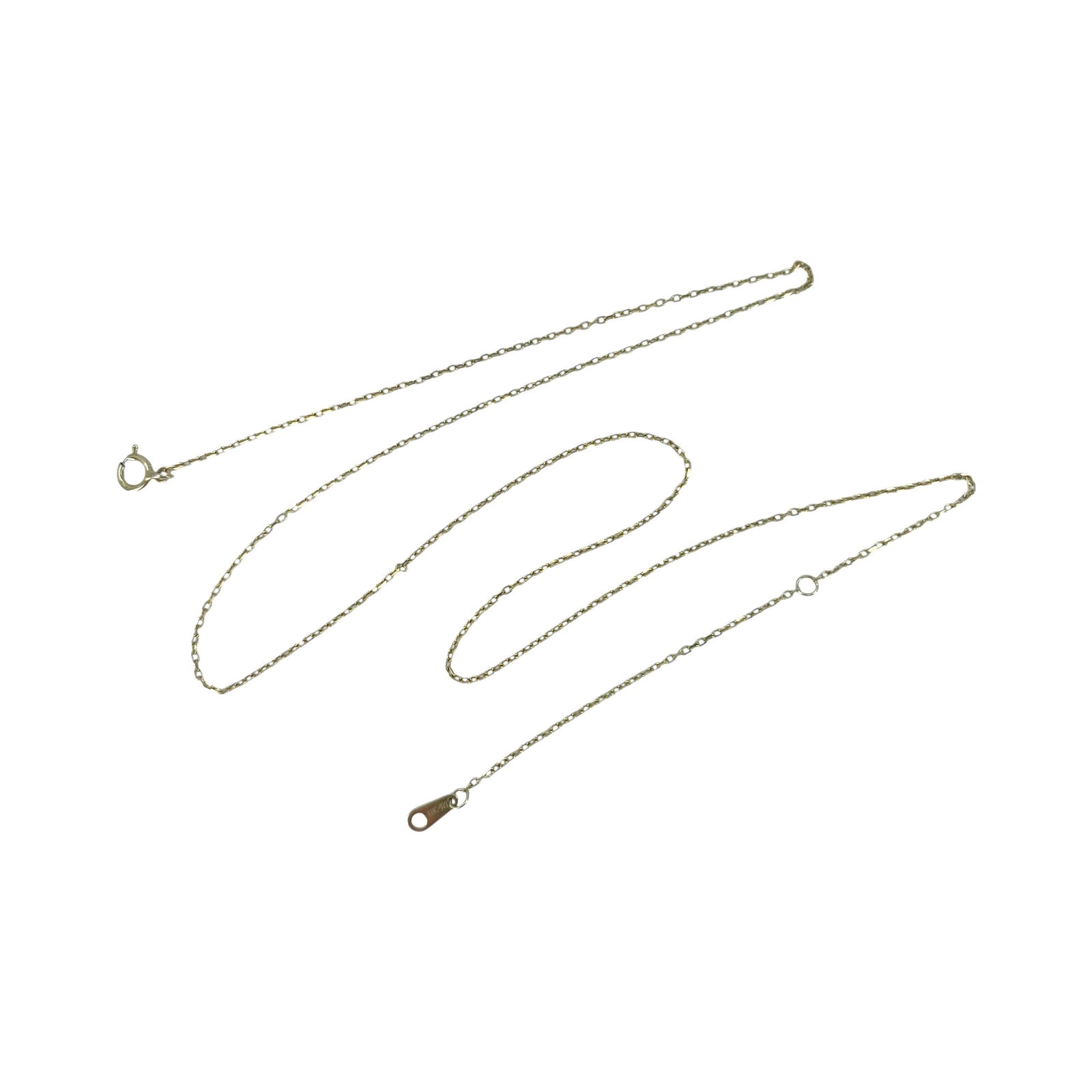 Signed Gold Over Sterling 18in Cable Chain 1g: Signed Gold Over Sterling 18in Cable Chain 1g Engraved EHC 925