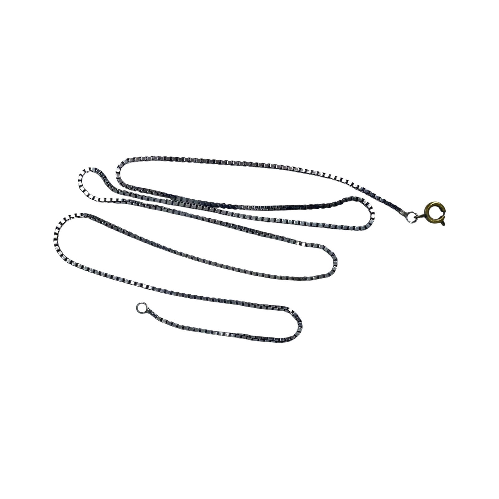 Sterling 21.5in Box Chain 5.3g (1 of 3)