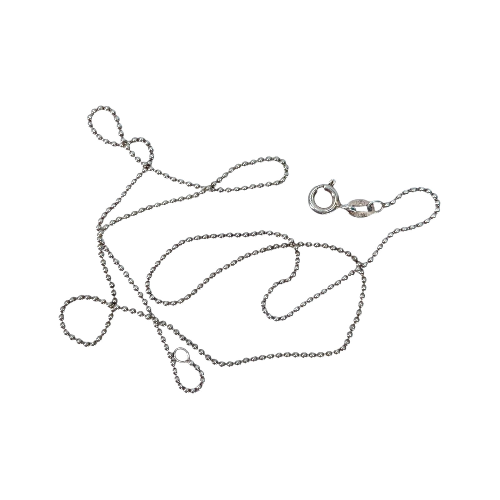 Sterling 18in Bead Chain 2.2g (1 of 4)