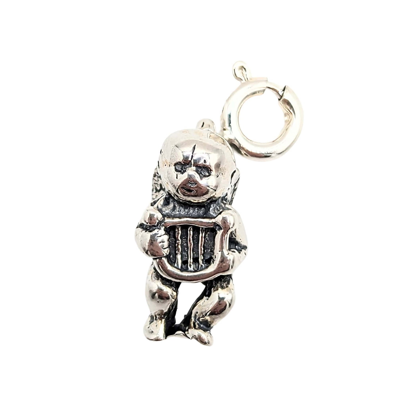 Native Made Sterling Silver Cherub Charm: Native Made Sterling Silver Cherub Charm Signed .925 3.2g