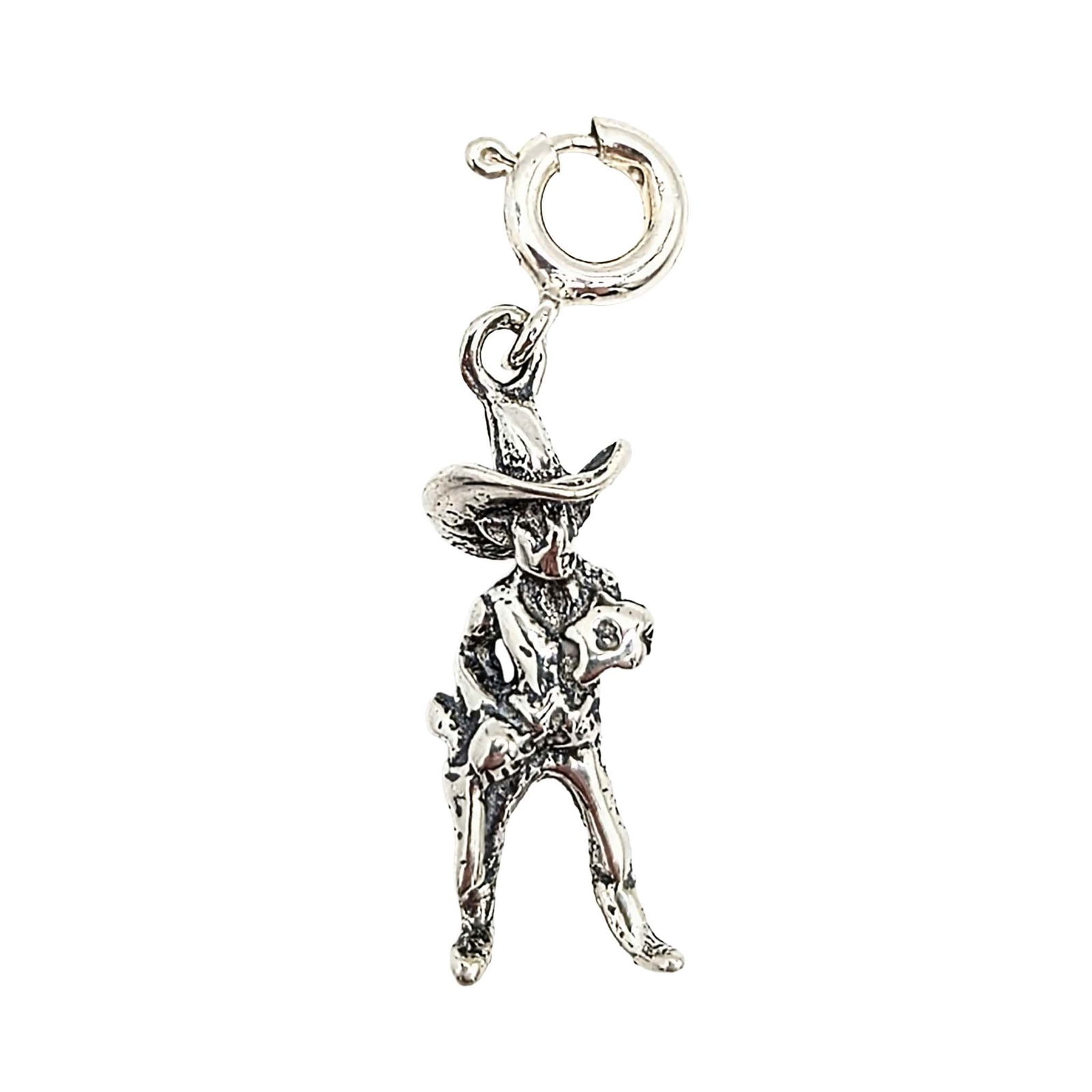 Native Made Sterling Silver Cowboy Charm (1 of 4)