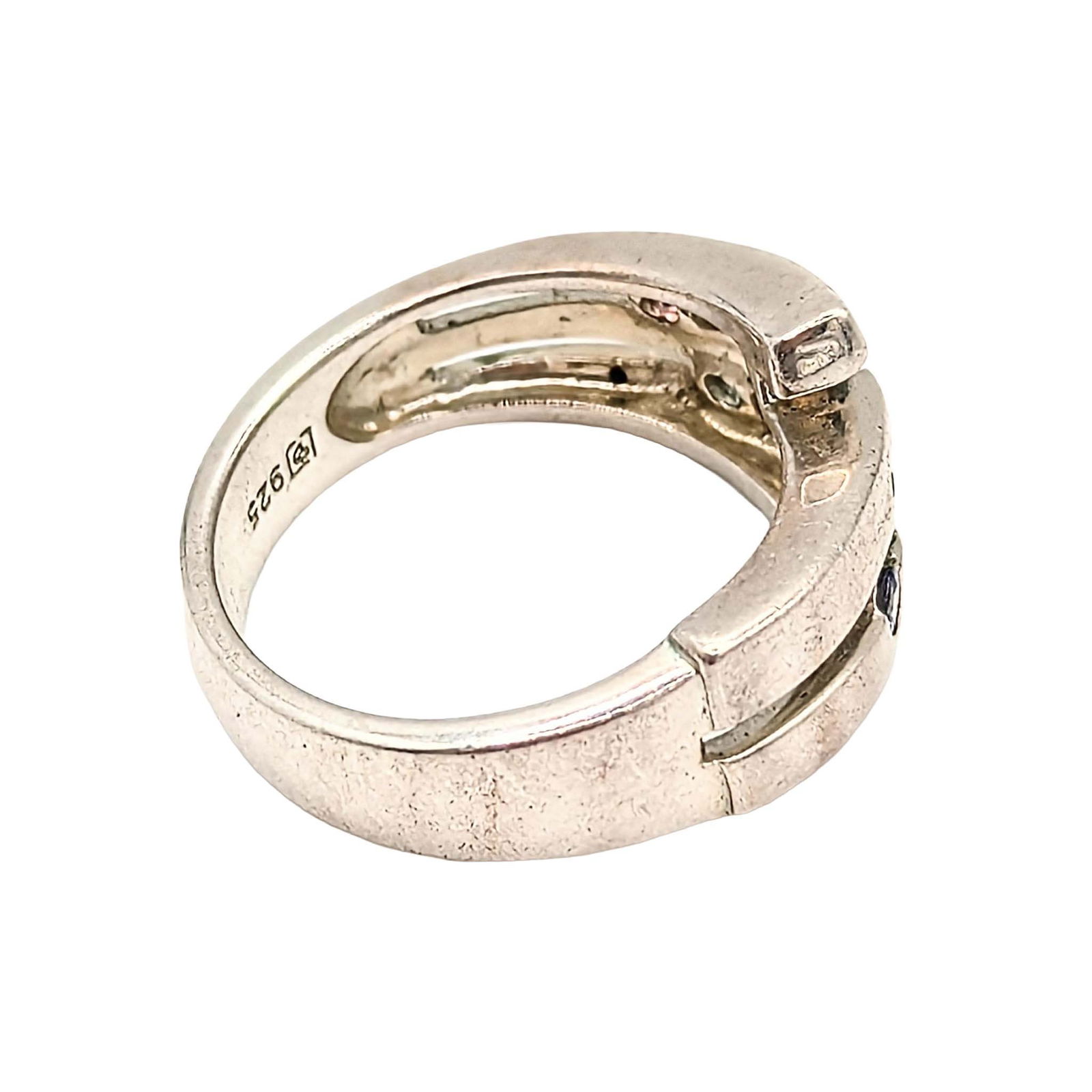 Sterling Silver Emerald Topaz Ring - 2