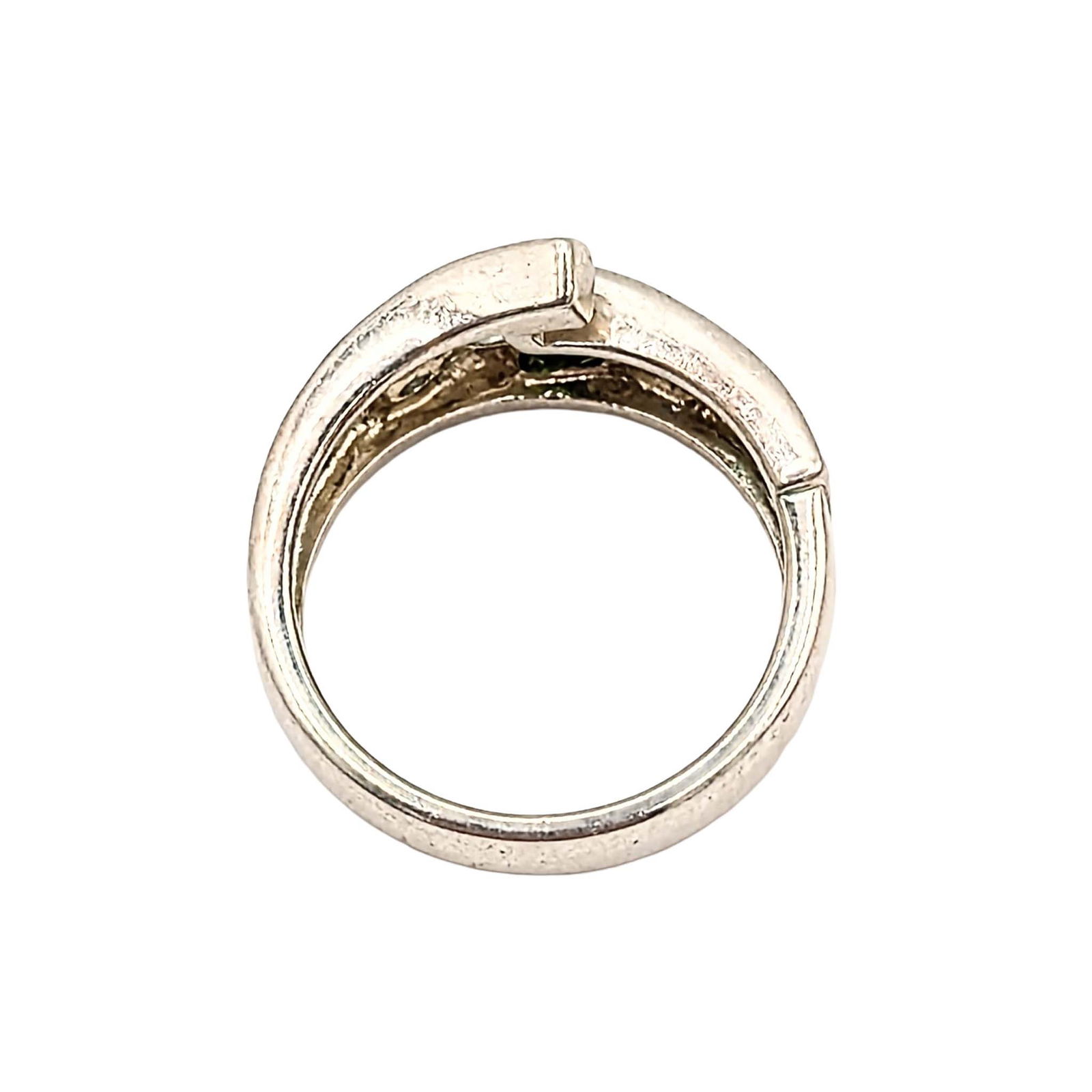 Sterling Silver Emerald Topaz Ring - 3