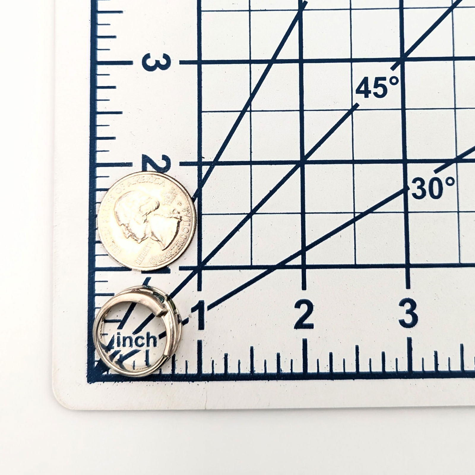 Sterling Silver Emerald Topaz Ring - 4