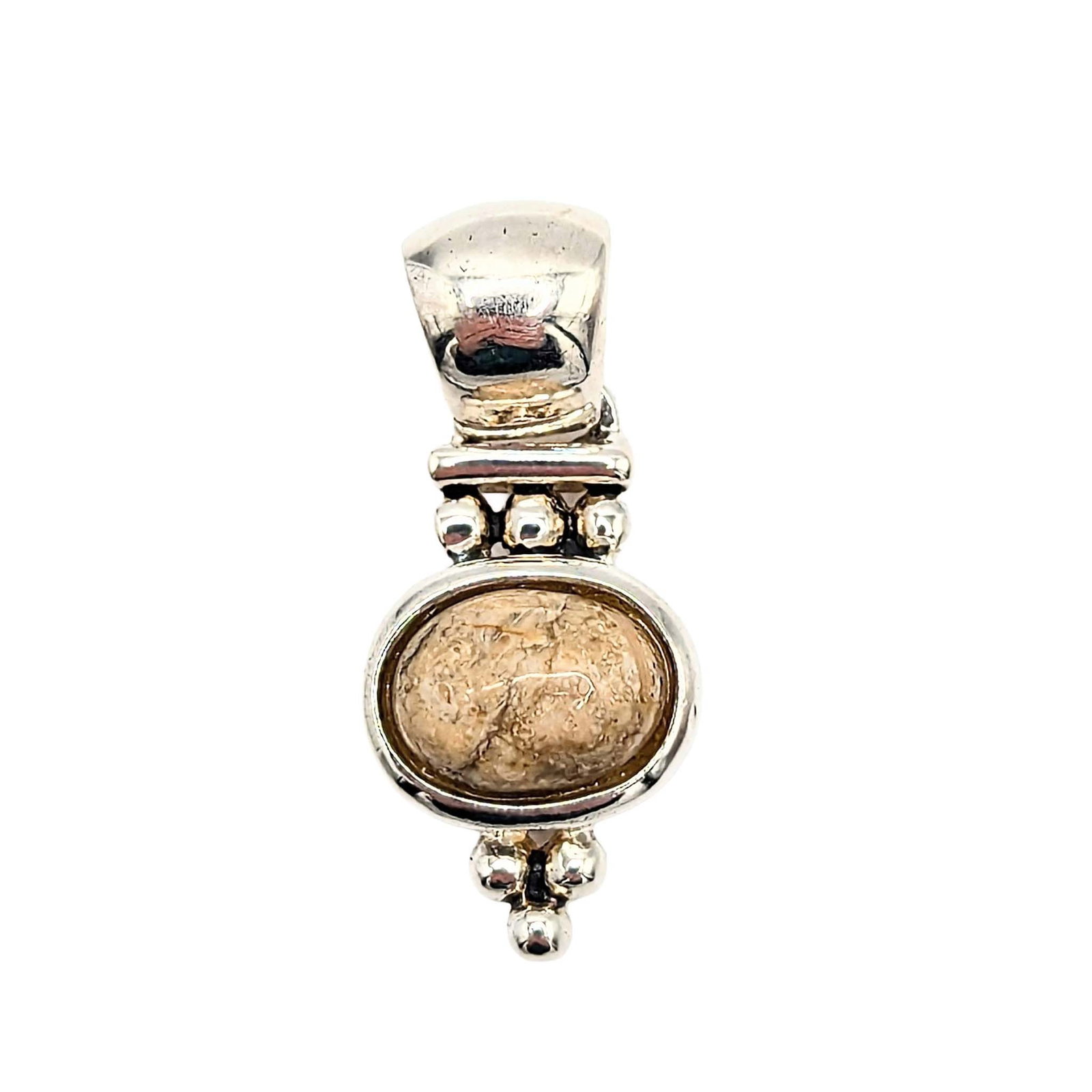 Sterling Silver Agate Hinge Pendant (1 of 4)