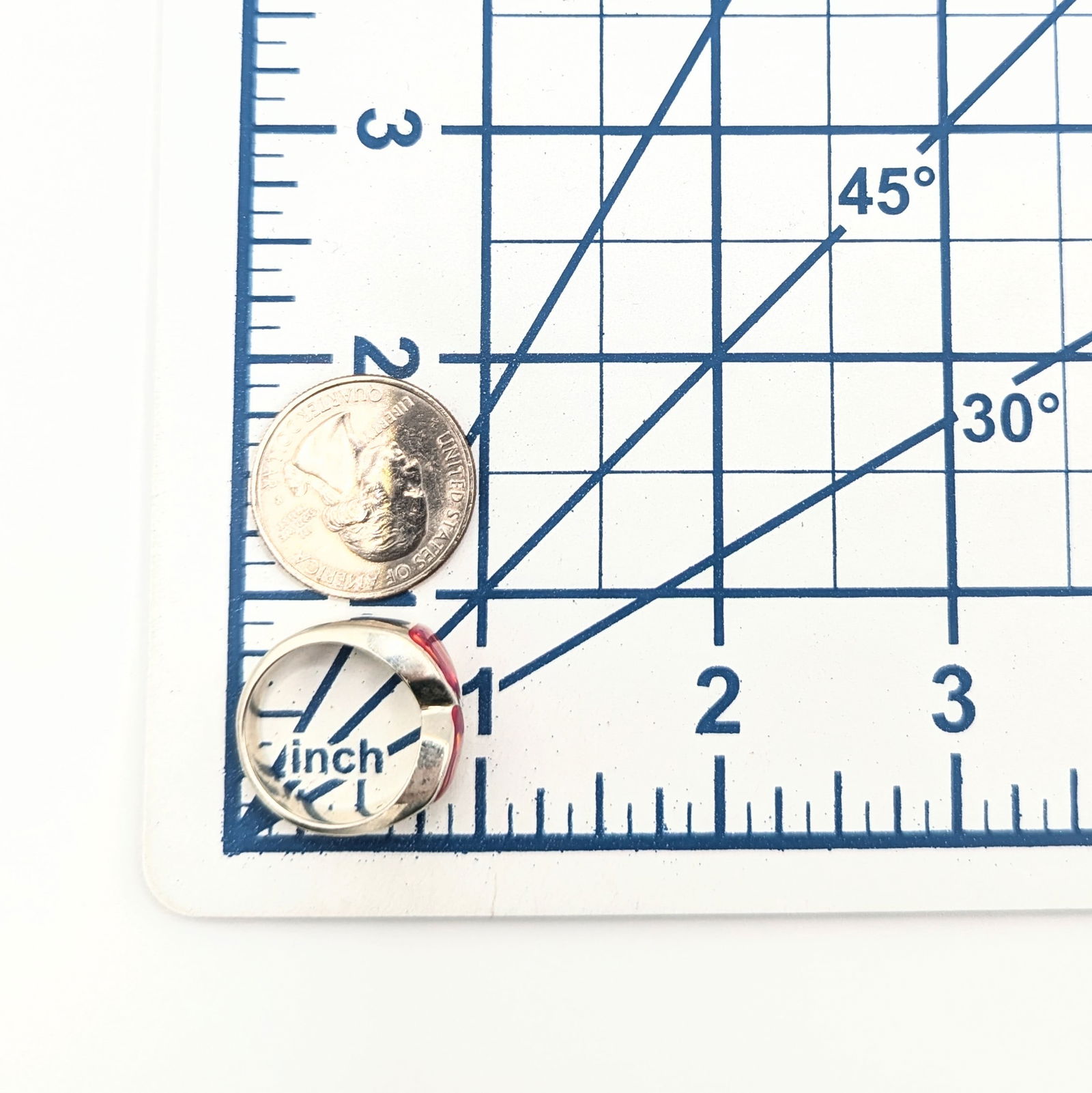 Sterling Silver Fire Opal Bow Ring - 4