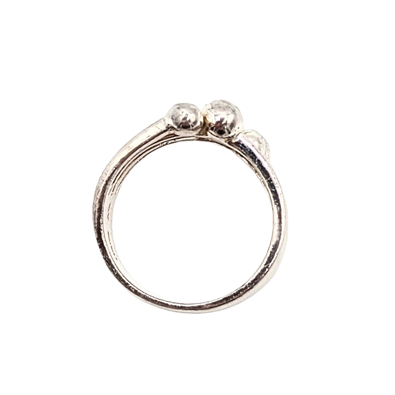 Sterling Silver Dot Design Ring - 3