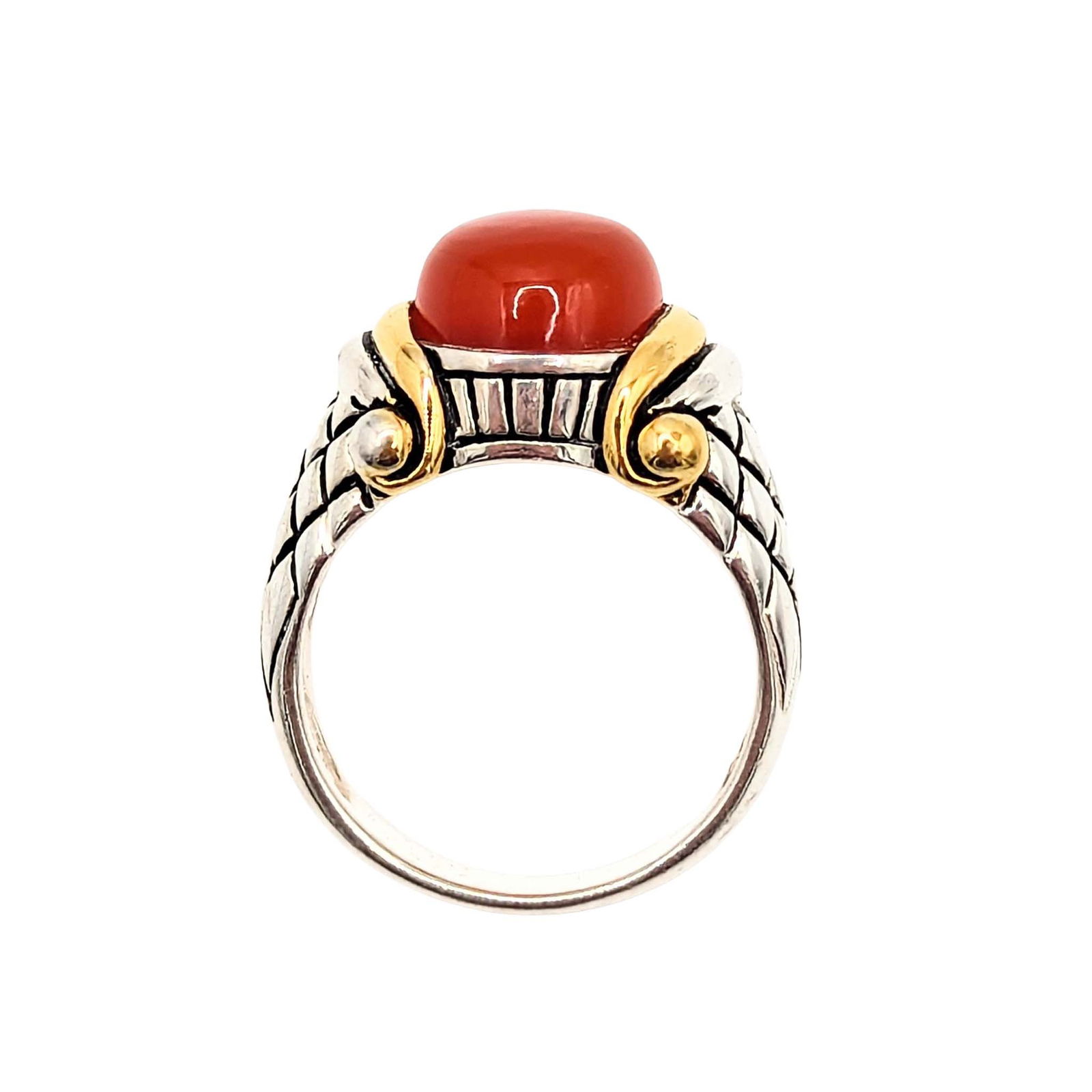 Sterling Silver Carnelian Ring - 3