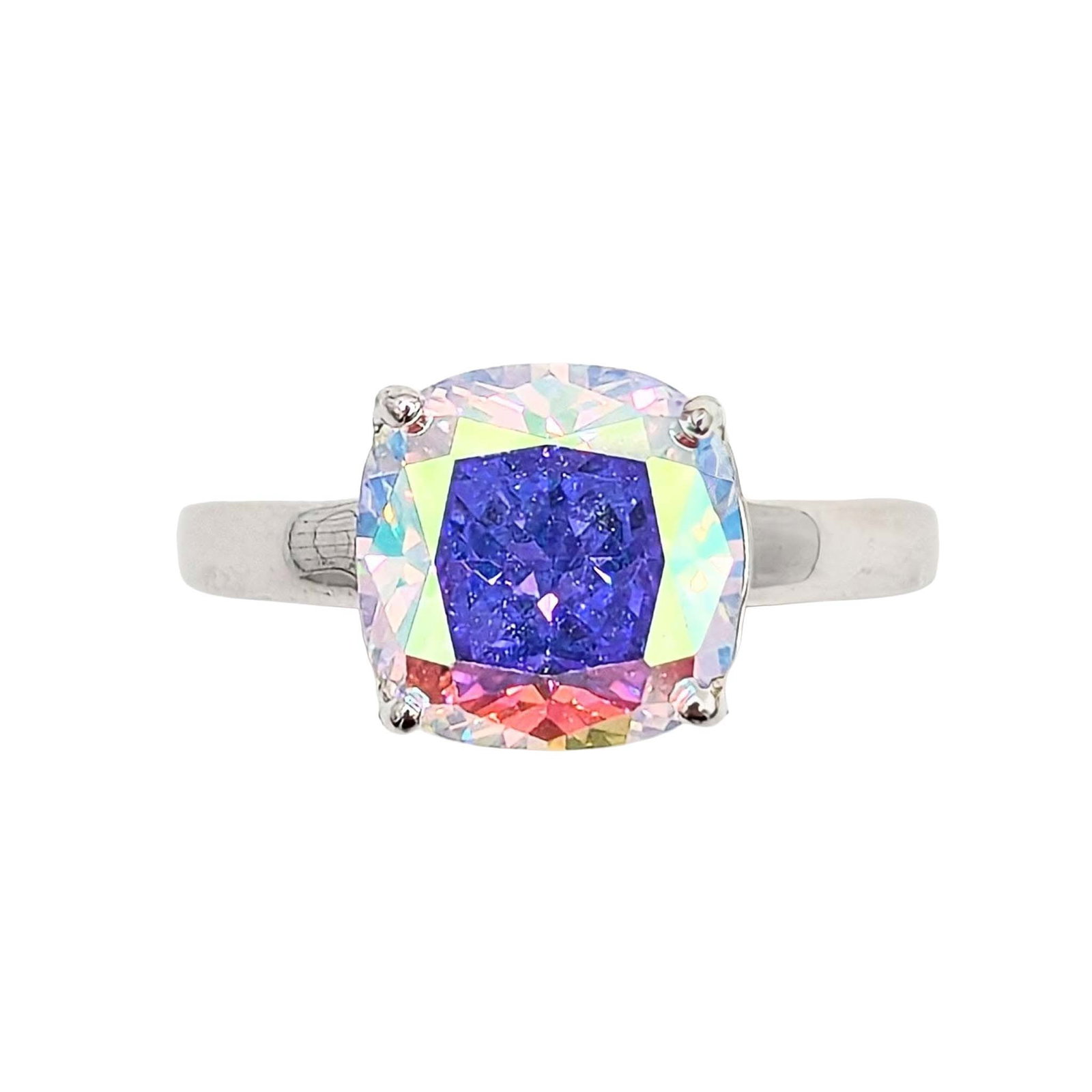 Sterling Silver Iridescent Crystal Ring (1 of 3)