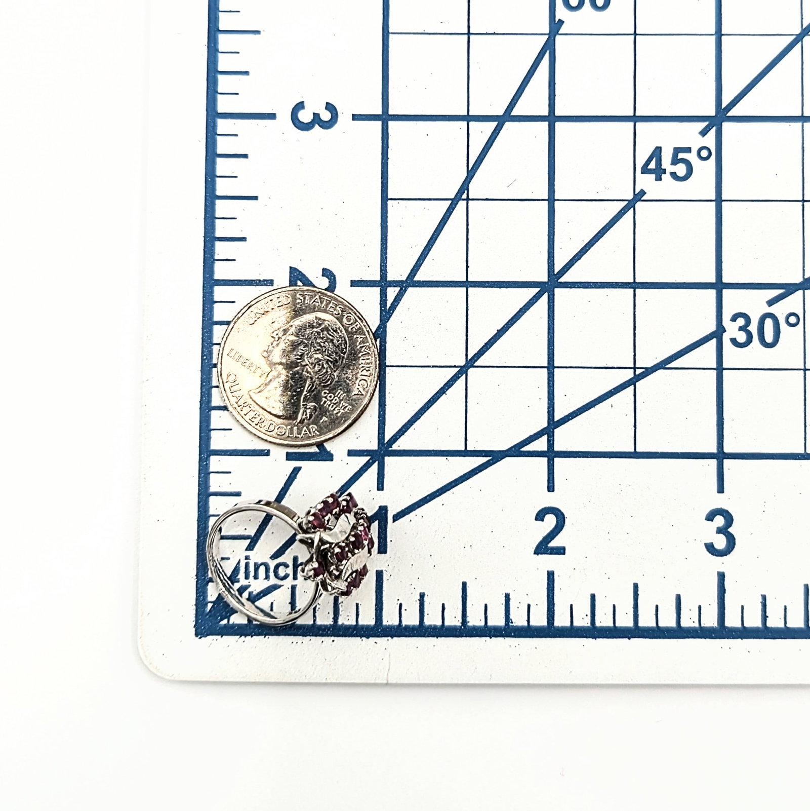 Sterling Silver Ruby Shield Ring - 3