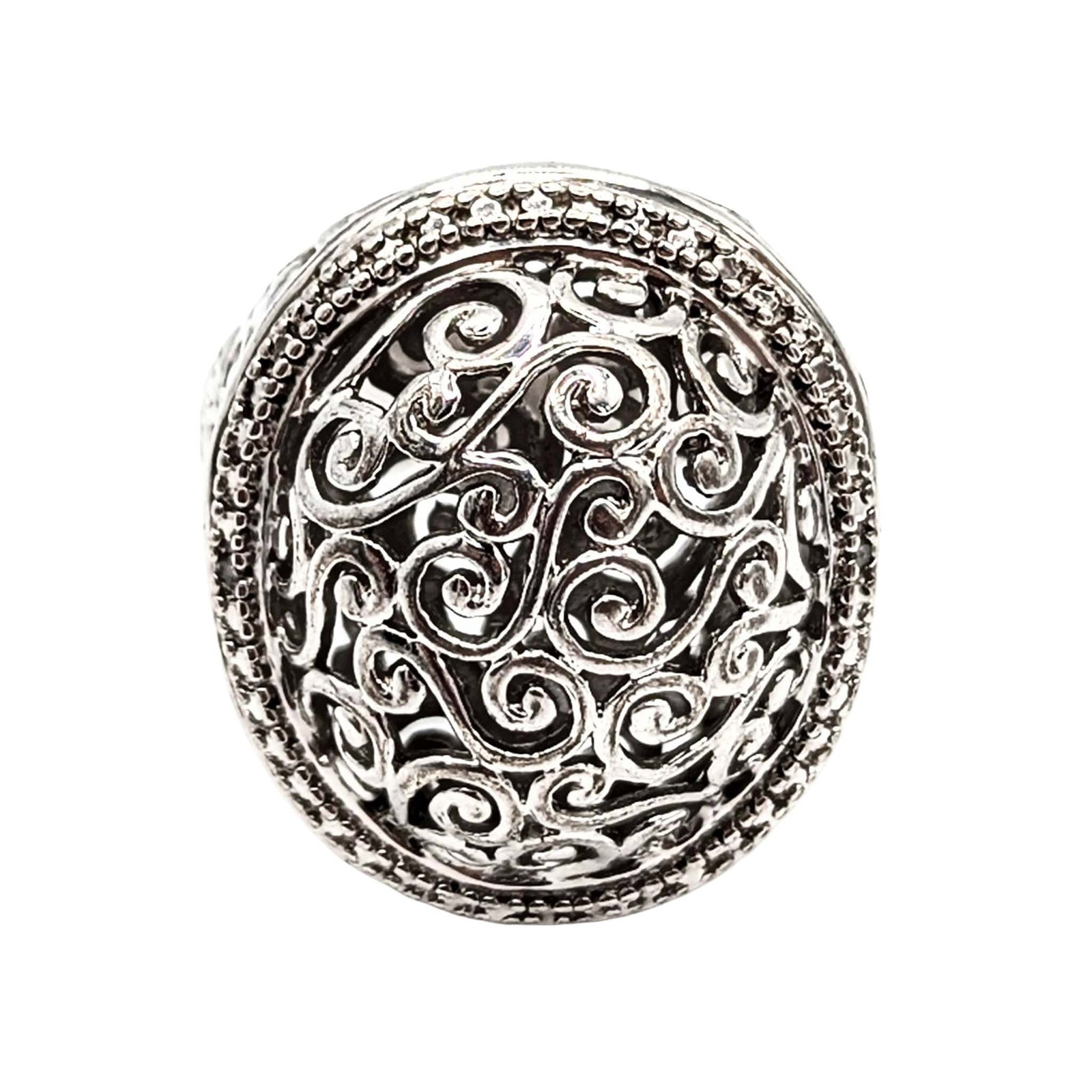 Ross Simons Sterling Silver Scroll Work Ring: Ross Simons Sterling Silver Scroll Work Ring Signed Size 9.5 11.3g