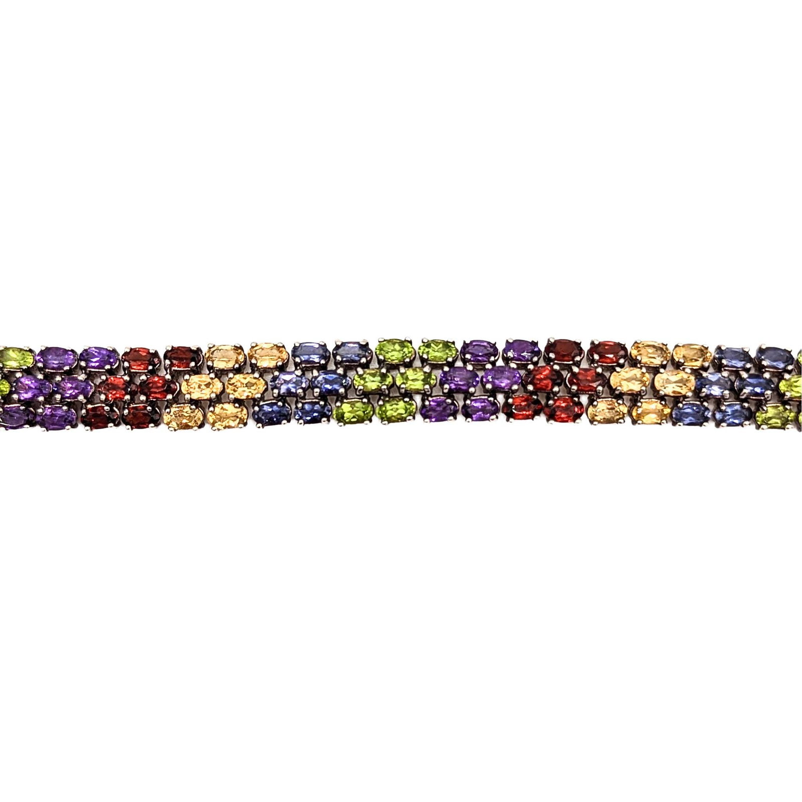 Sterling Silver Multi Gemstone Bracelet (1 of 4)