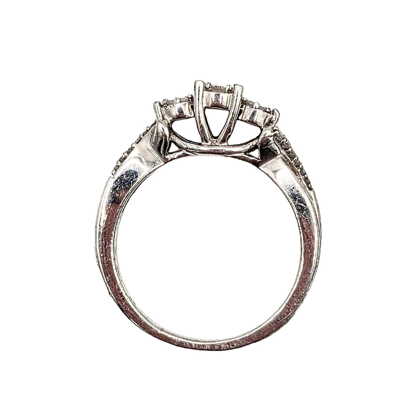 Sterling Silver Diamond Ring - 2