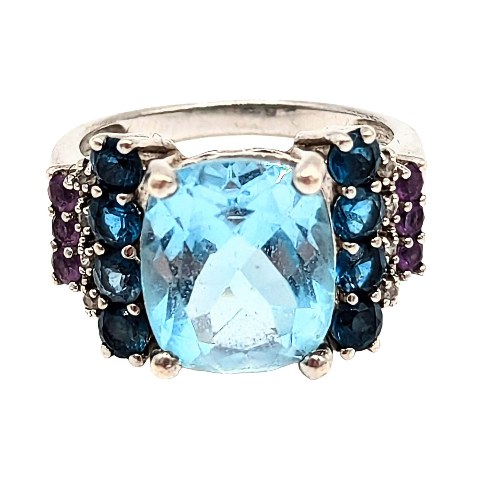 Kit Heath Sterling Silver Multi Gemstone Ring (1 of 3)