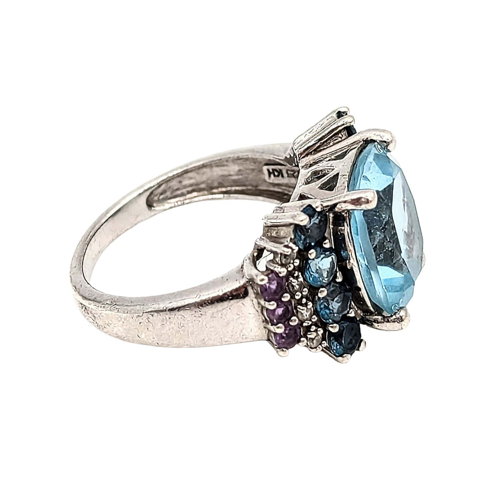 Kit Heath Sterling Silver Multi Gemstone Ring - 2