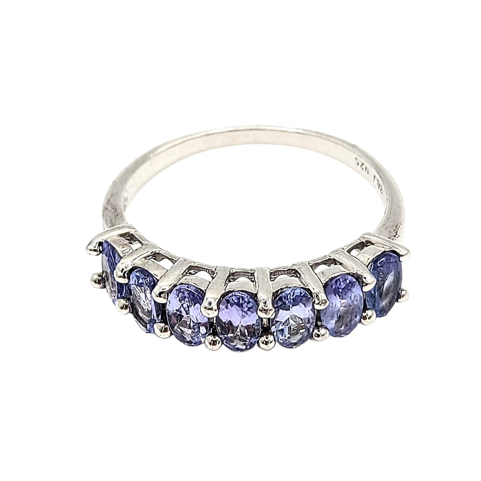 Sterling Silver Tanzanite 7 Stone Ring (1 of 3)