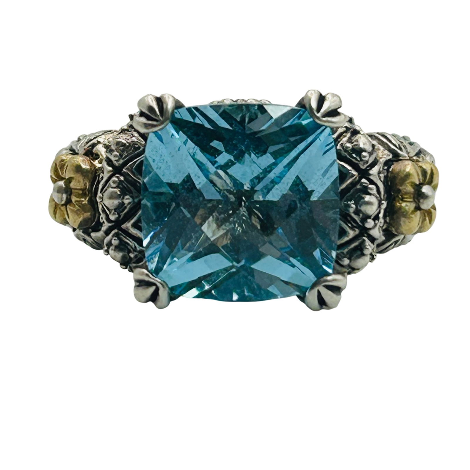 Bixby Sterling And 18k Statement Ring. Size 7: Bixby Sterling and 18k statement ring. Size 7. 8.30g