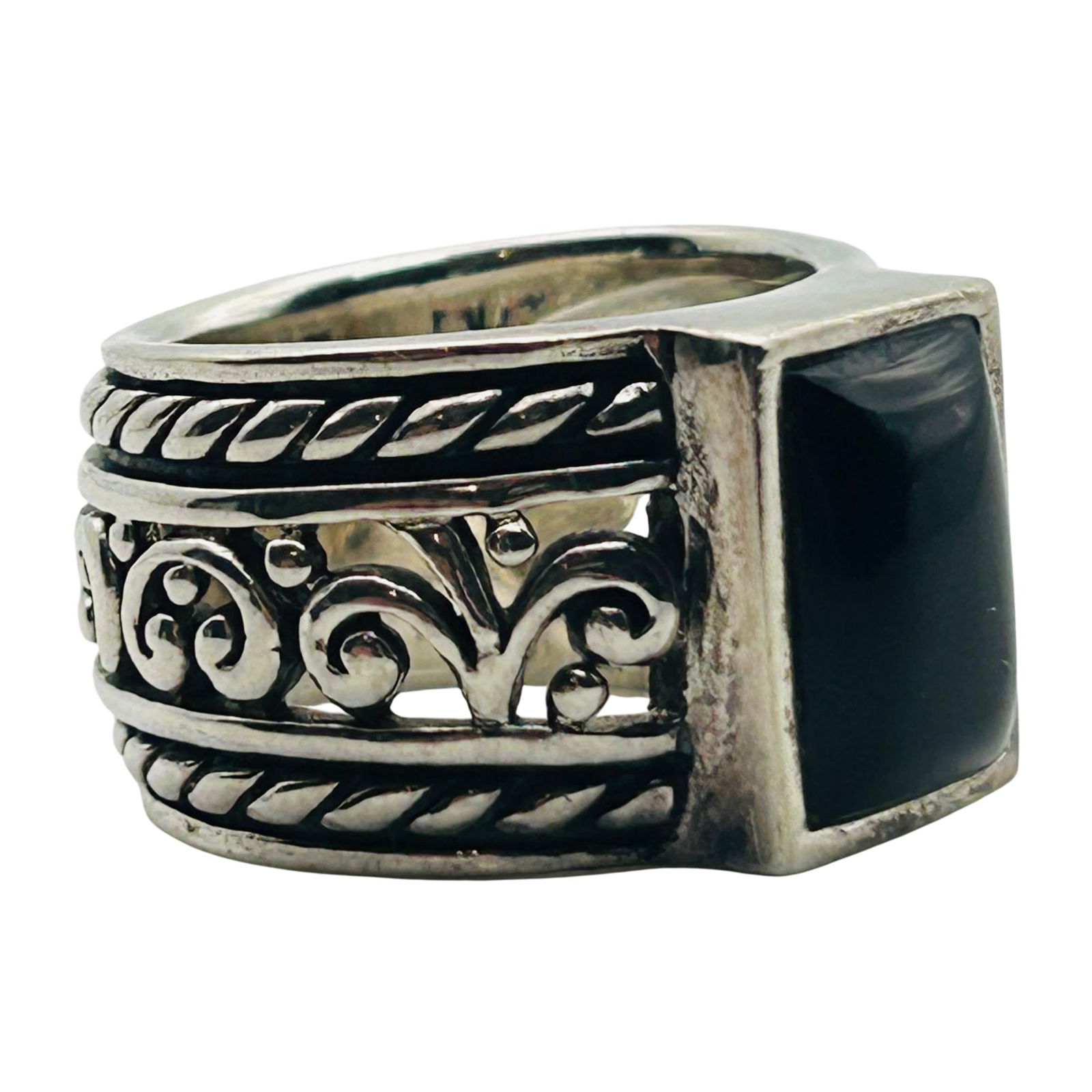 Silpada Sterling Statement Thick Band Ring. Size 8 (1 of 8)