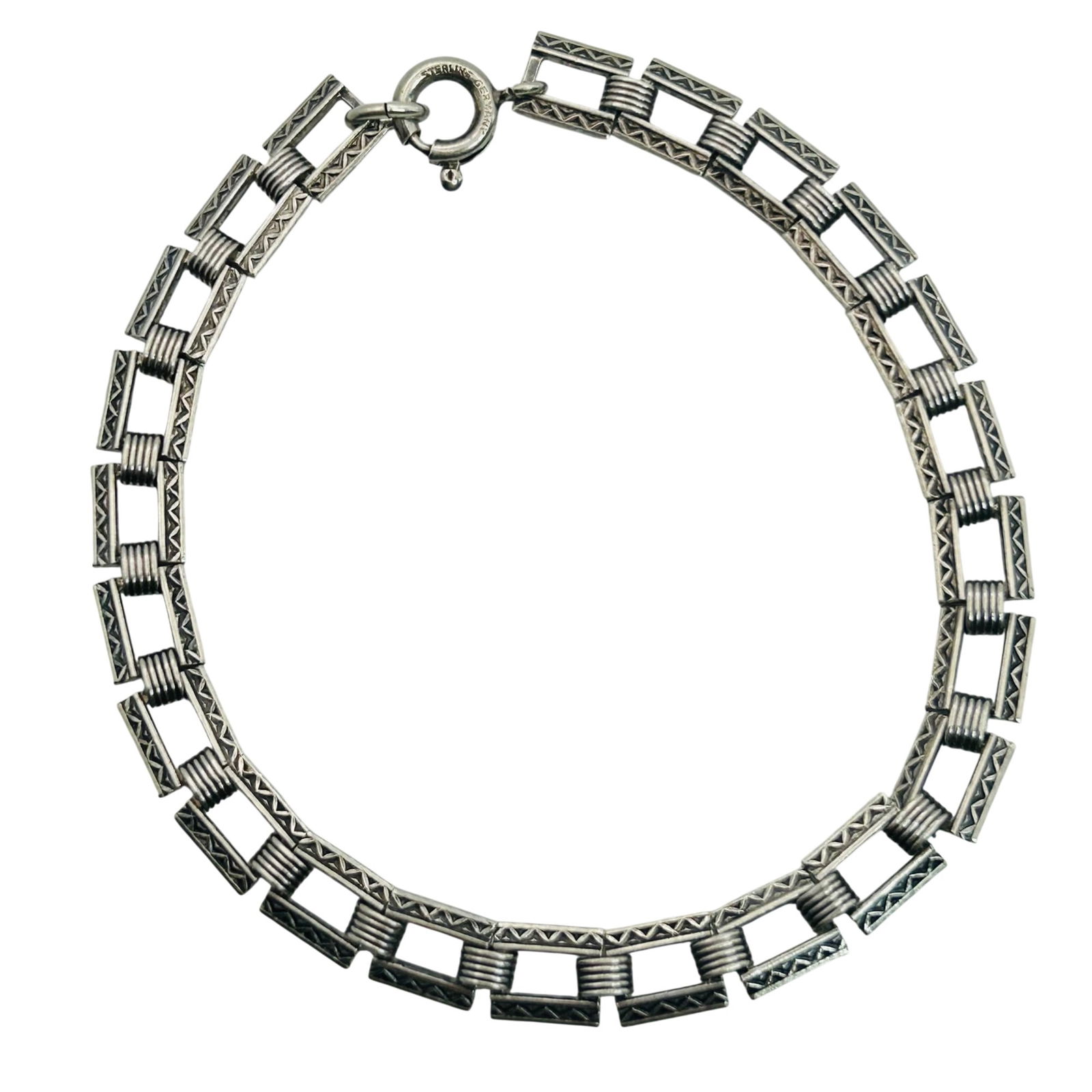 Germany Sterling Link Chain Bracelet (1 of 7)