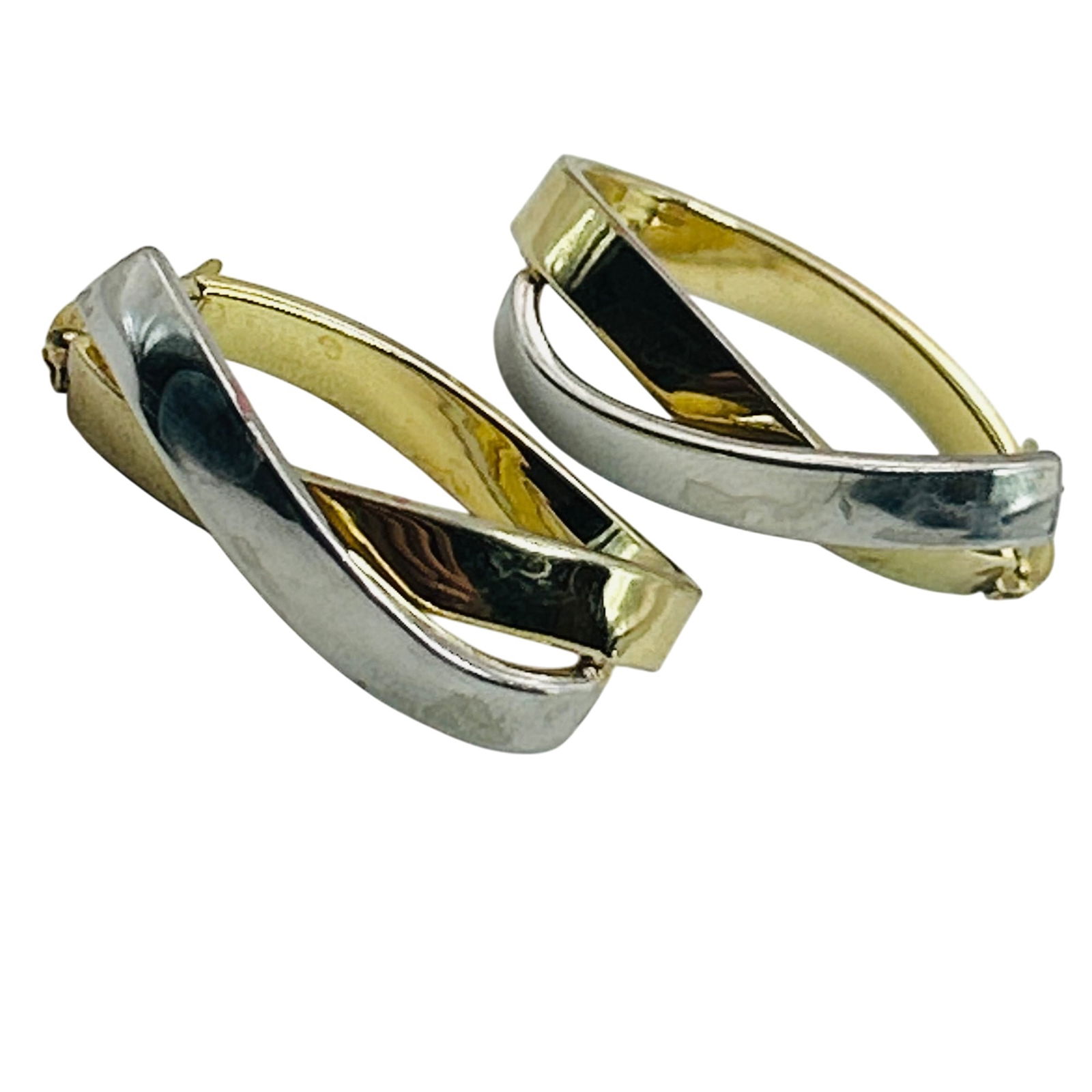 LEAU Turkey Sterling And 14k Infinity Hoop Earrings (1 of 9)