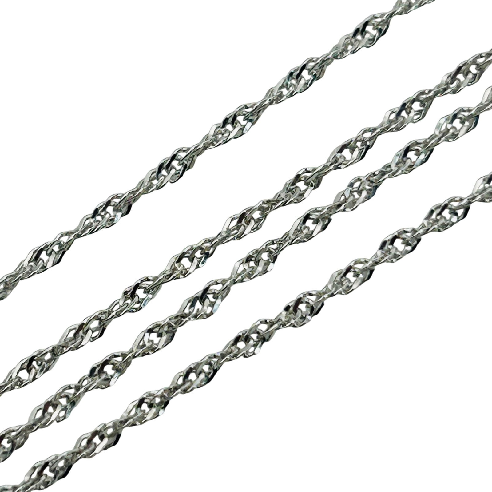 KA 1772 Italy Sterling Adjustable Rope Chain Necklace (1 of 5)
