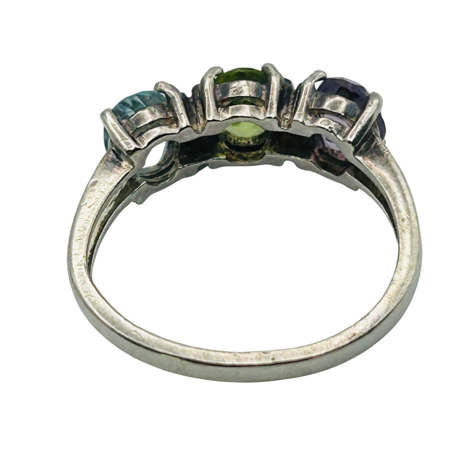 Sterling Multi Gemstone Ring. Size 7 - 7