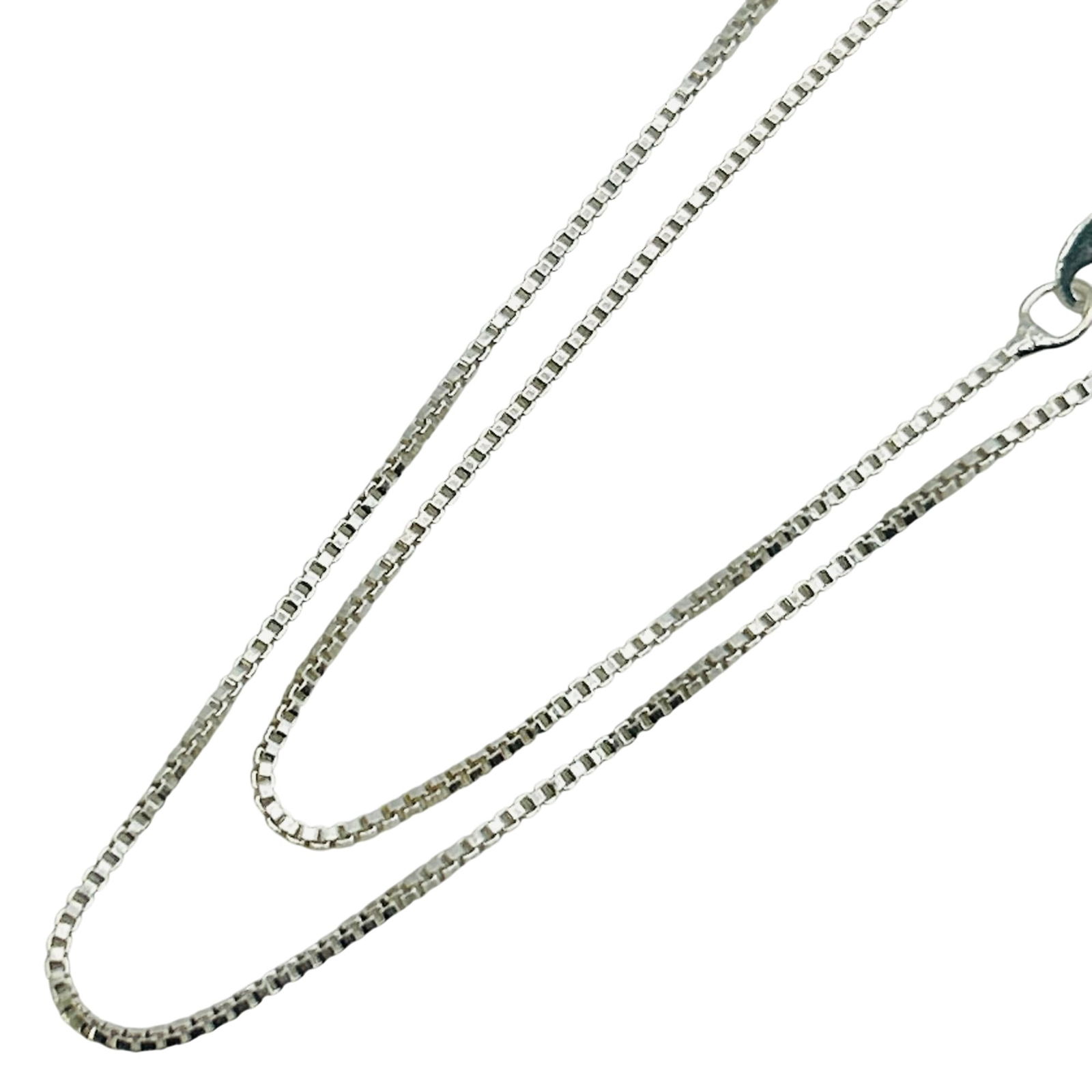 Italy Sterling Box Chain Necklace (1 of 4)