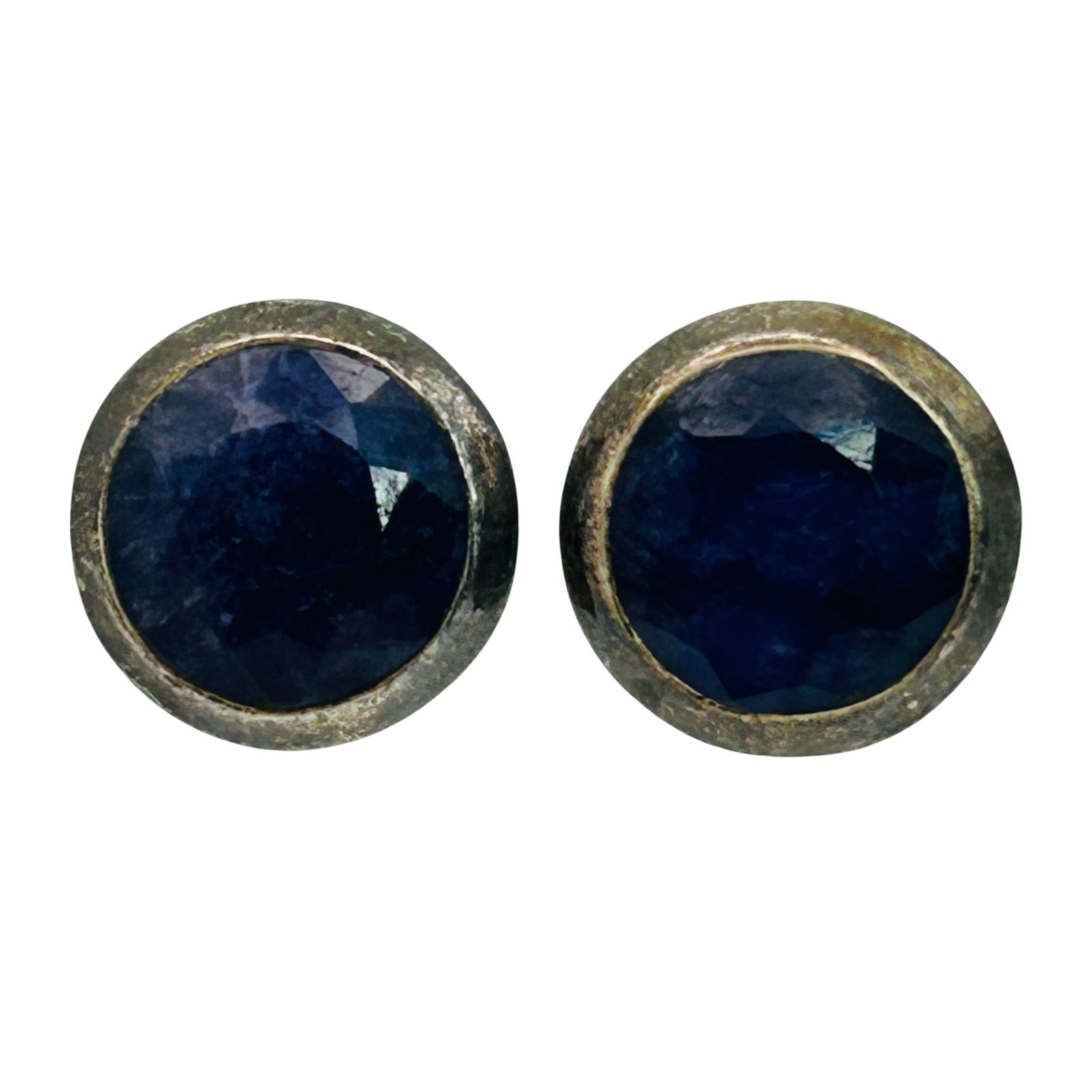 Sterling Topaz Round Stud Earrings (1 of 7)